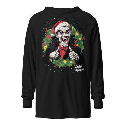 Festive Dracula Hooded long-sleeve tee