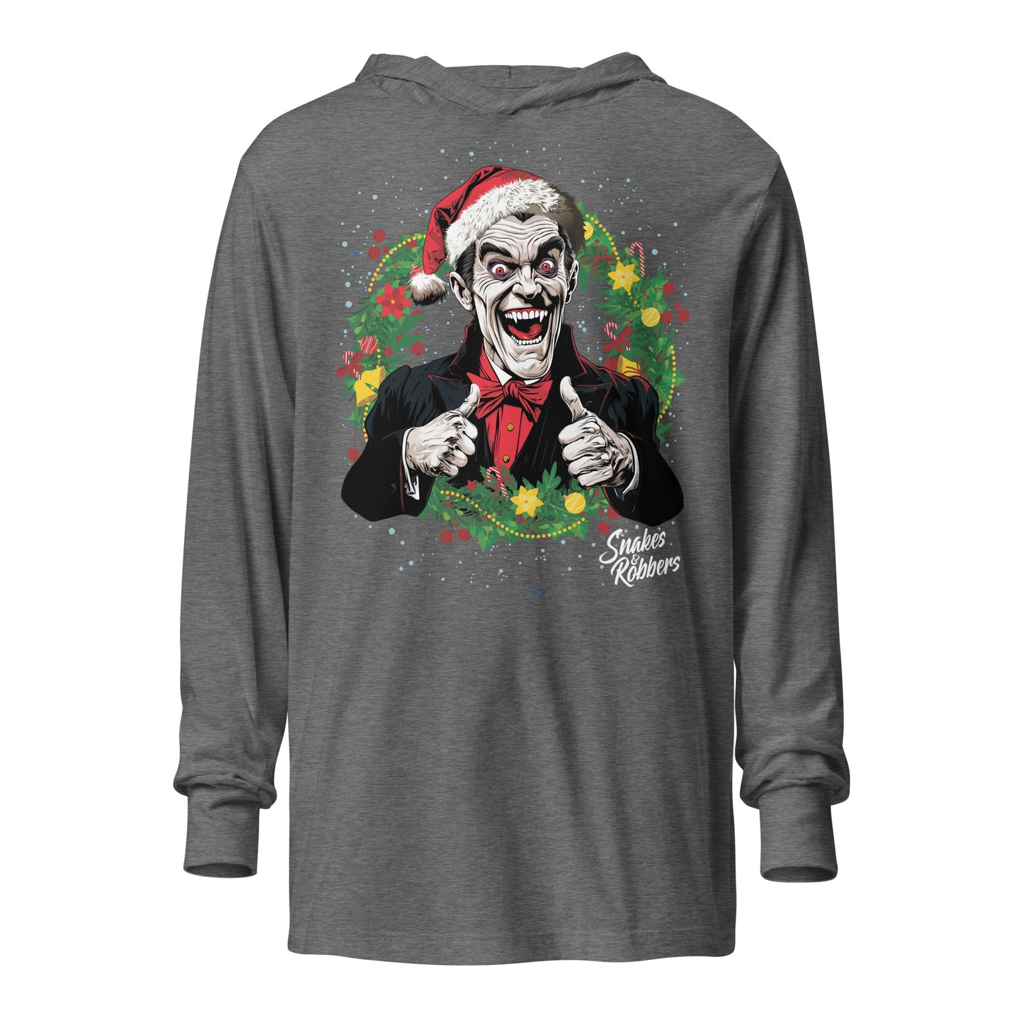 Festive Dracula Hooded long-sleeve tee