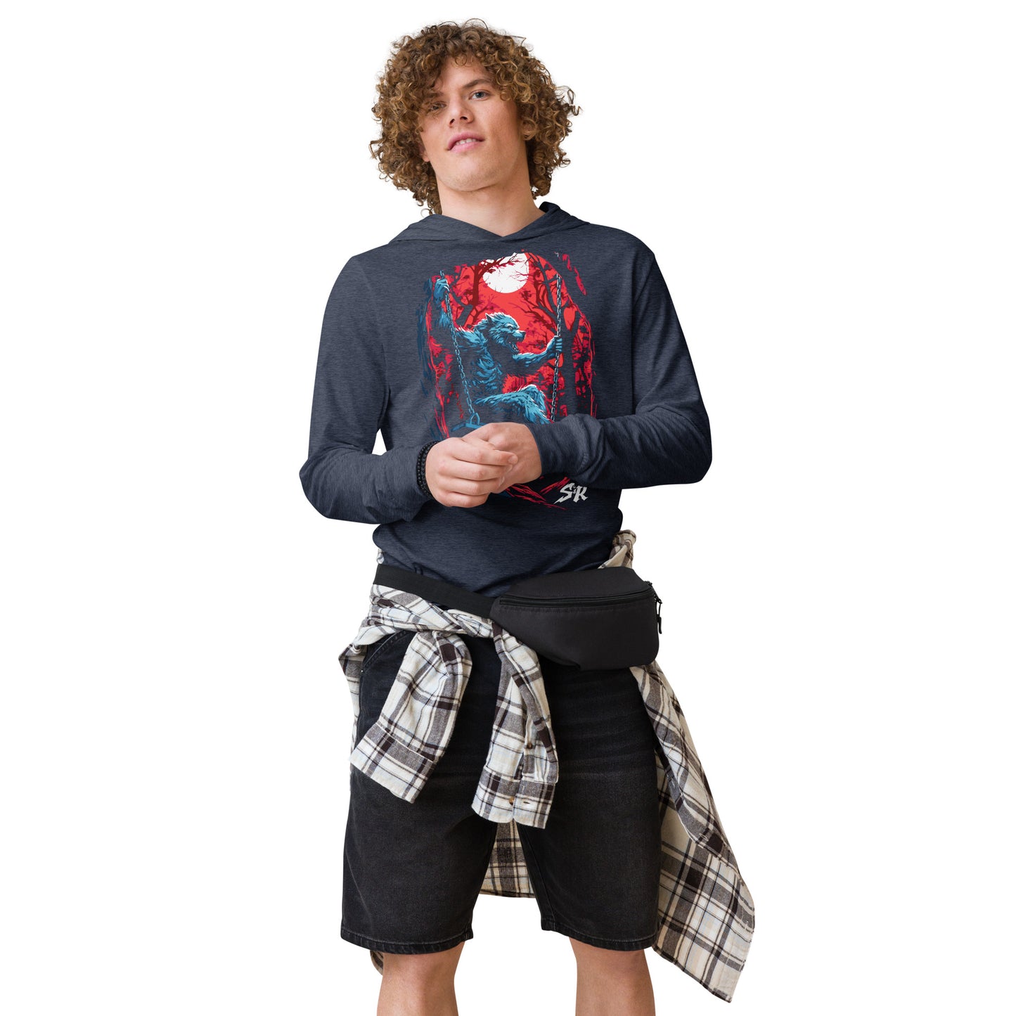 Classics Werewolf Swing Hooded long-sleeve tee