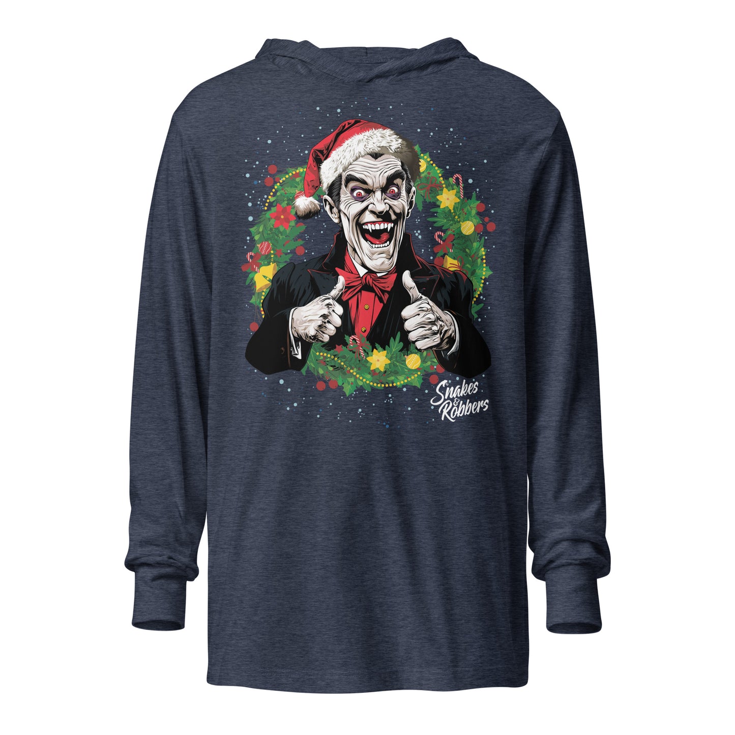 Festive Dracula Hooded long-sleeve tee