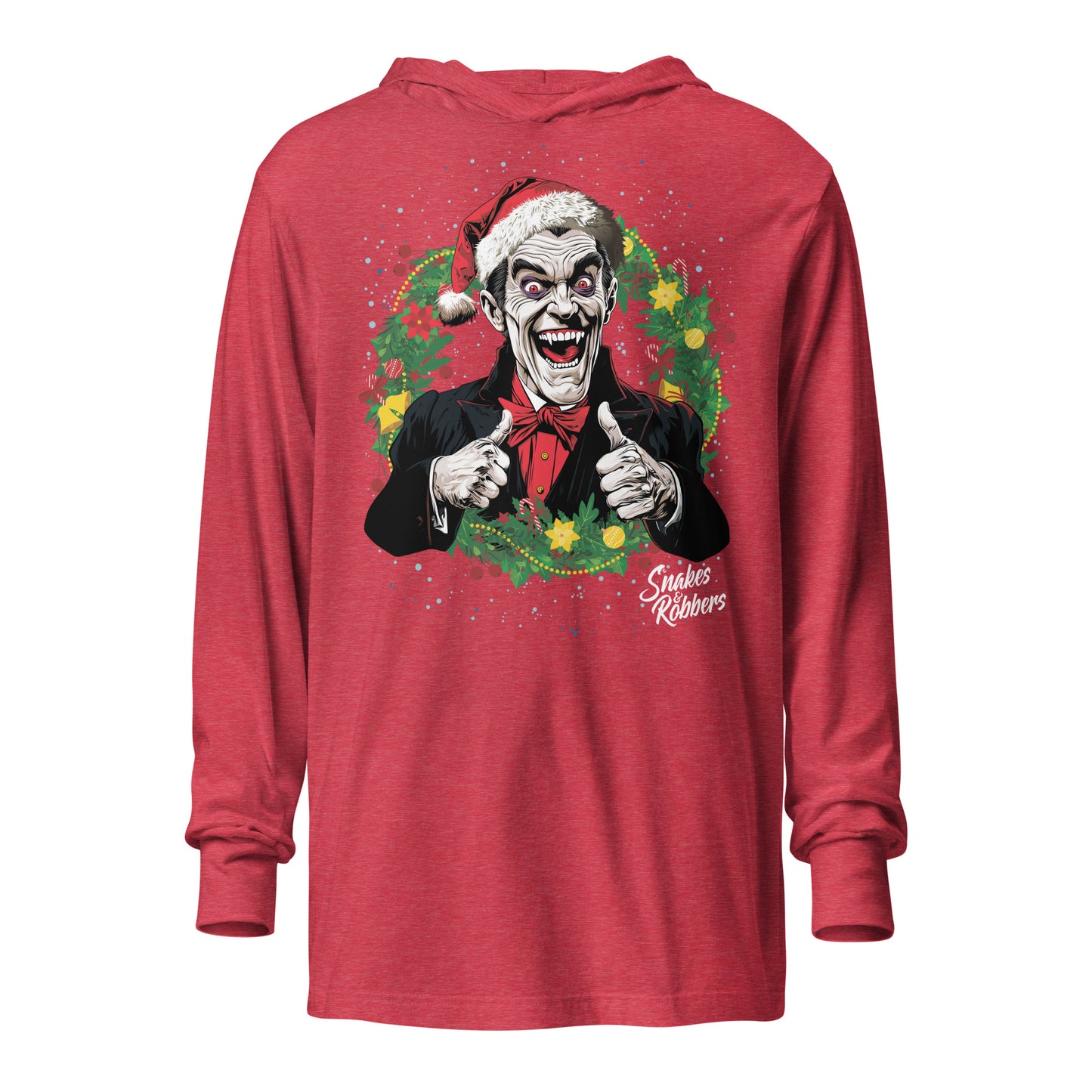 Festive Dracula Hooded long-sleeve tee