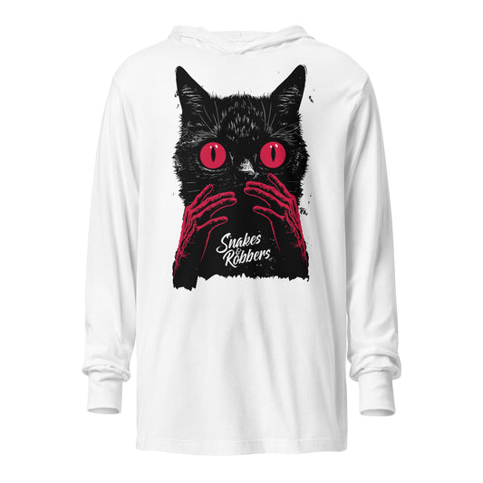 Red Handed Hooded long-sleeve tee