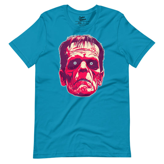 Aqua Frankenstein's Monster Unisex Retail Fit T-shirt