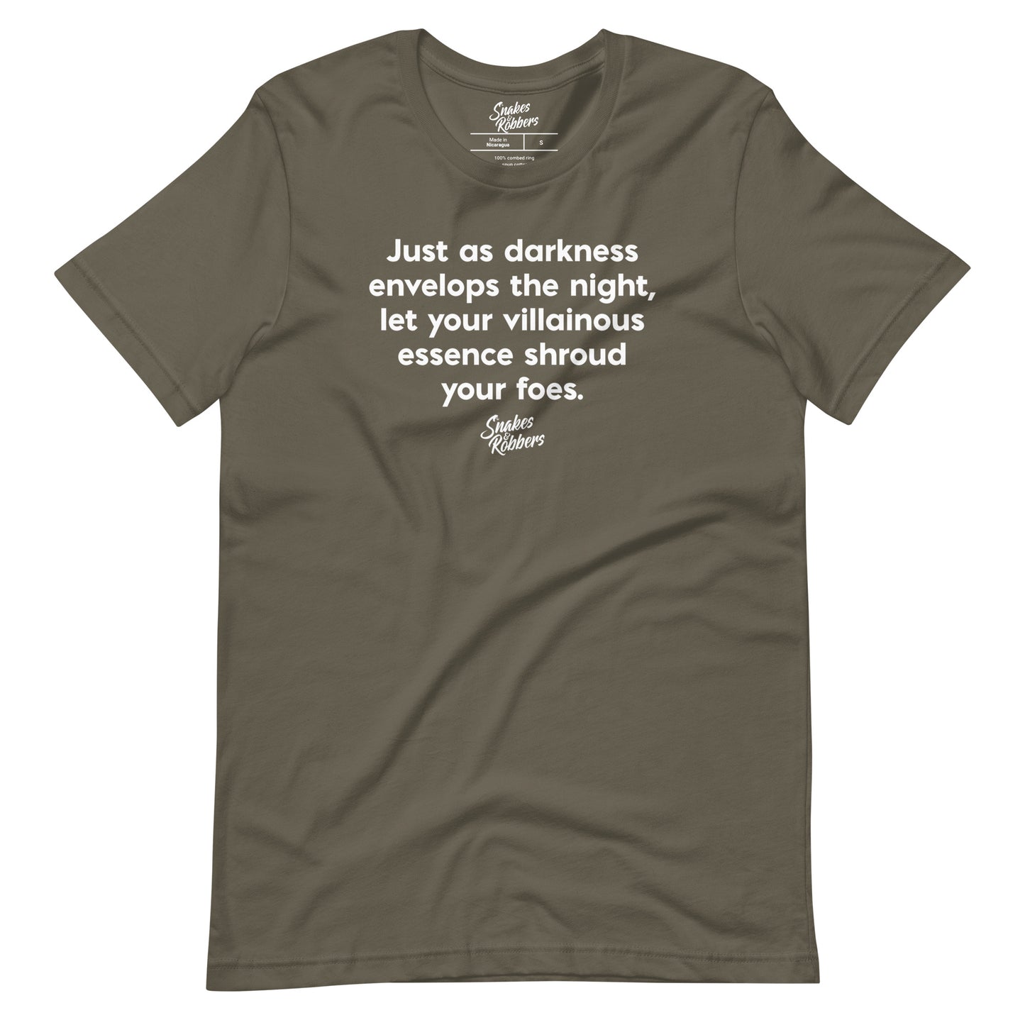 Just as darkness envelops the night Unisex Retail Fit T-Shirt