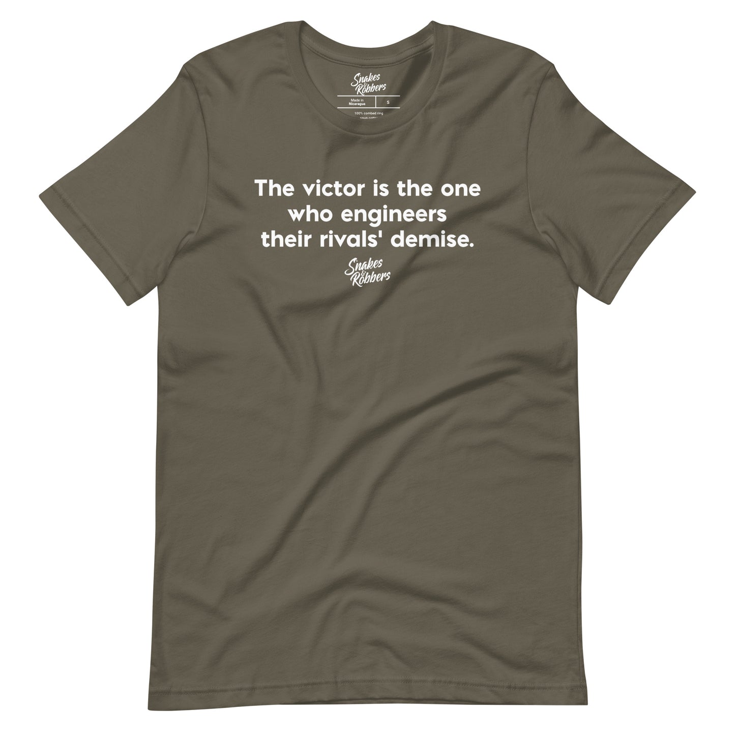 The victor is the one who engineers Unisex Retail Fit T-Shirt