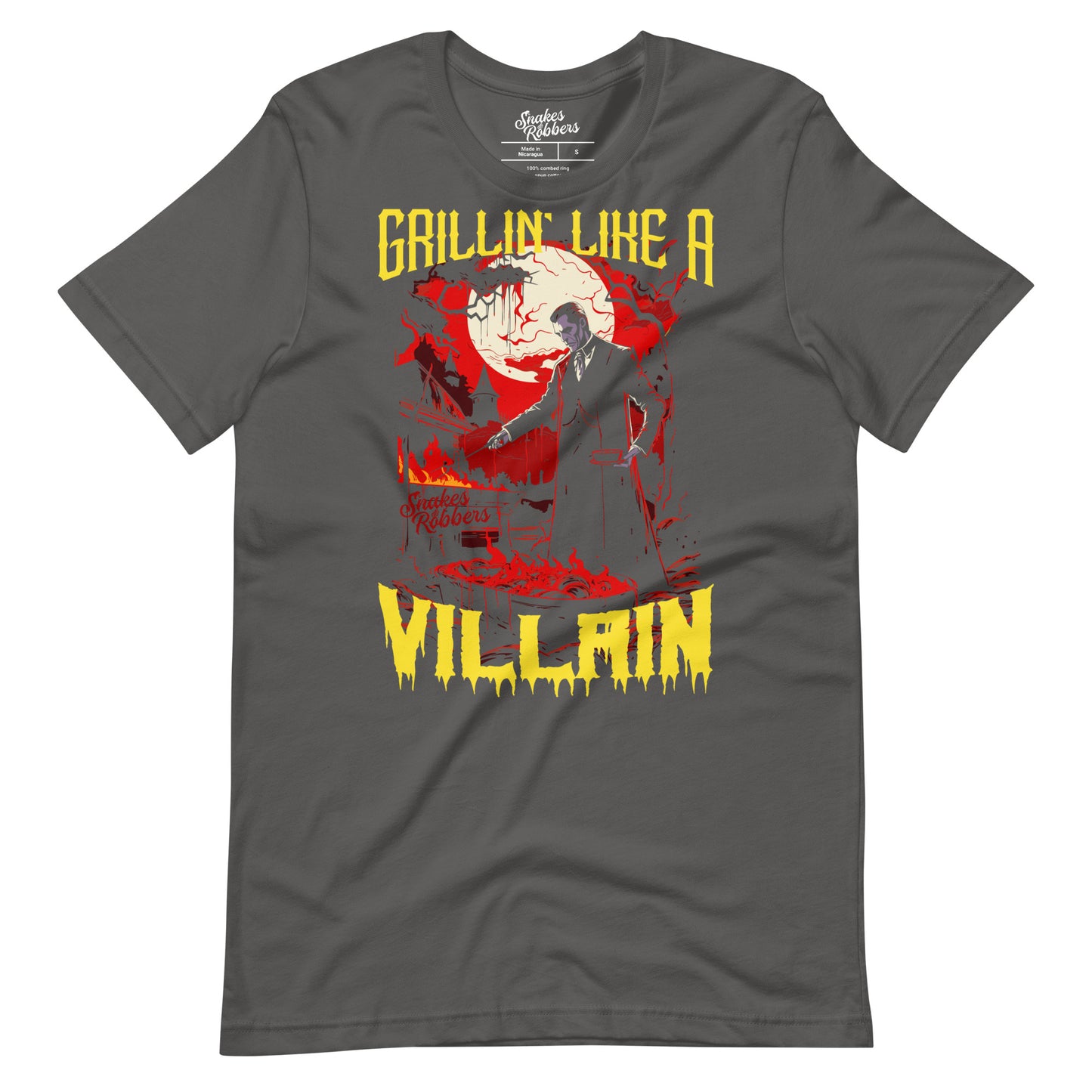 Grillin' like a Villain Dracula Unisex Retail Fit T-Shirt