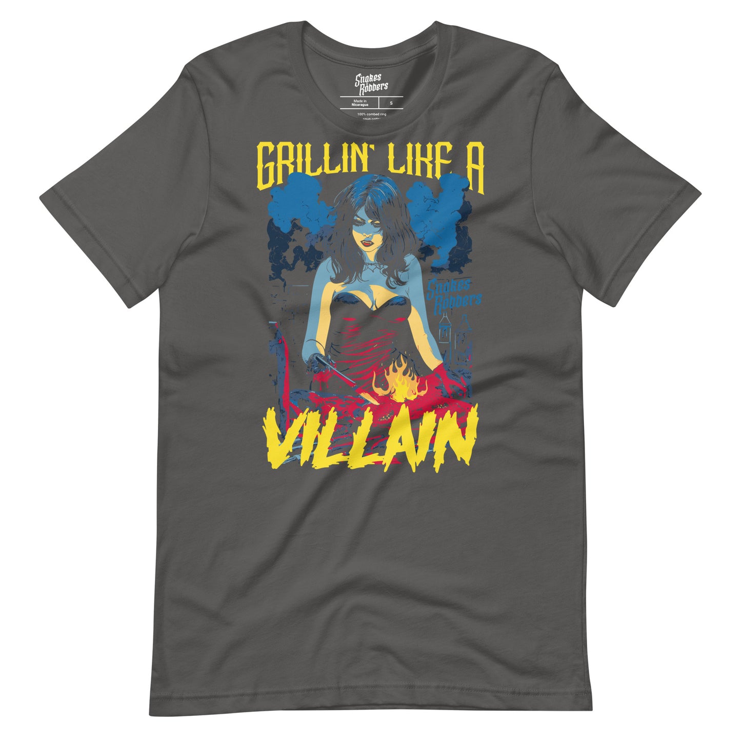 Grillin' like a Villain Vampiress Unisex Retail Fit T-Shirt