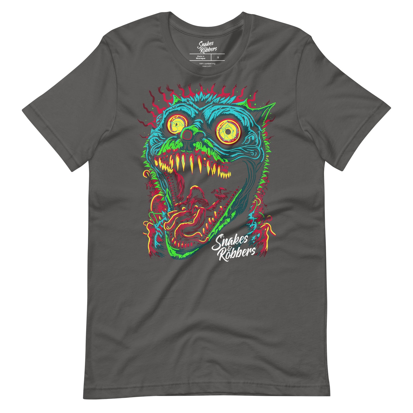 Psychedelic Monster Cat Unisex Retail Fit T-Shirt