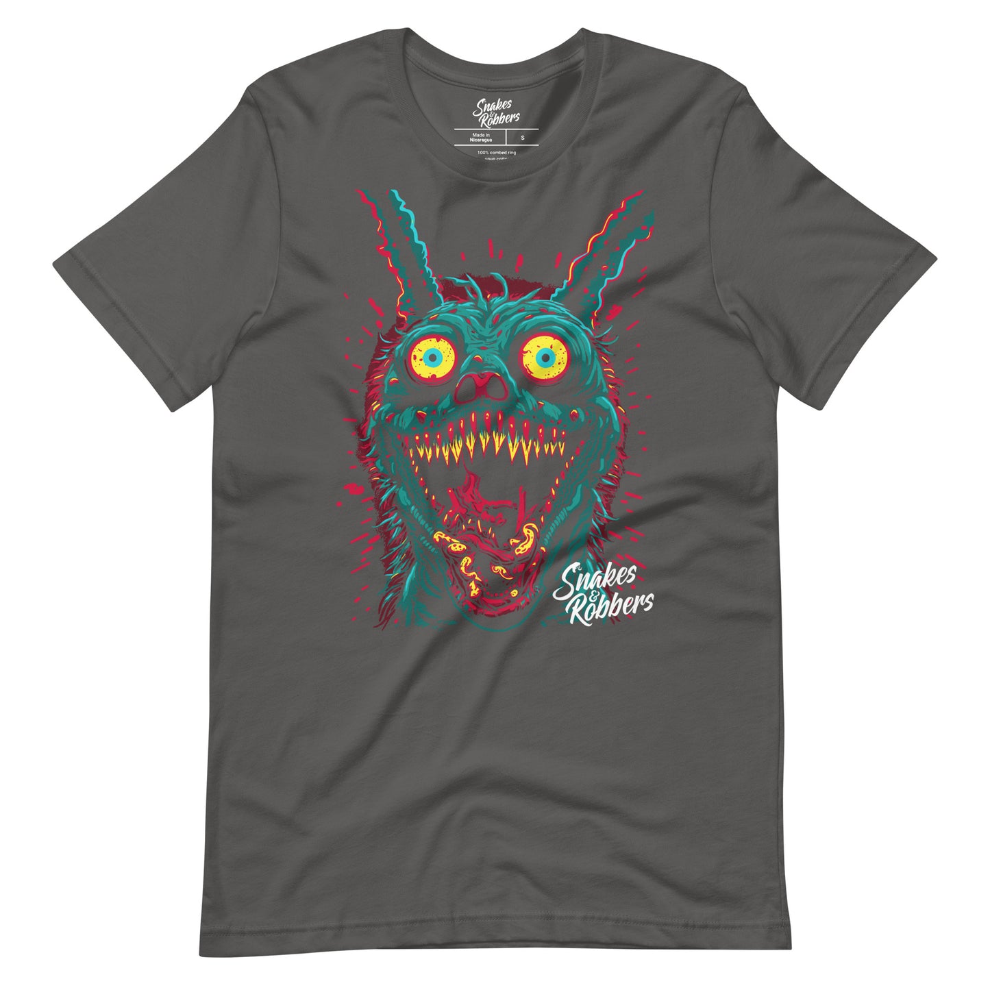 Psychedelic Monster Rabbit Unisex Retail Fit T-Shirt