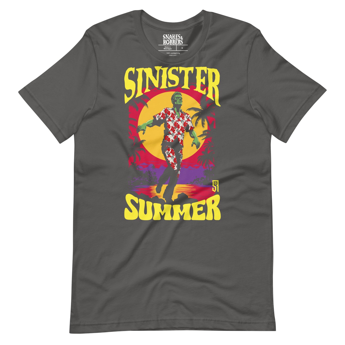 Sinister Summer Frankenstein Unisex Retail Fit T-Shirt