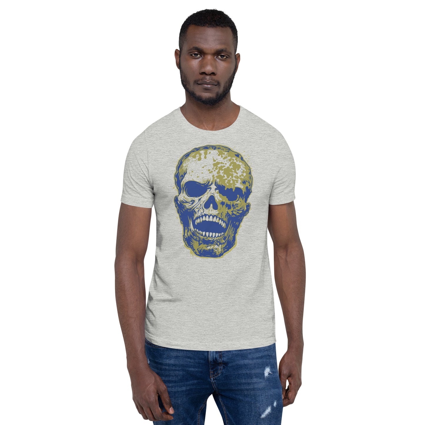 Athletic Heather Skull Unisex Retail Fit T-shirt