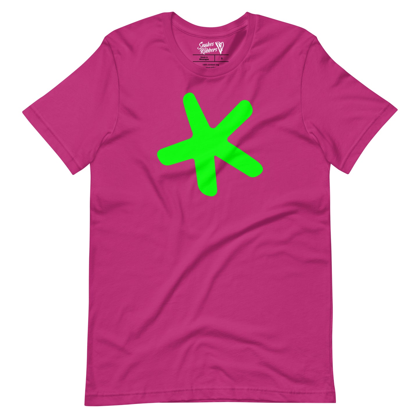 Sketch Book Design Green Star Unisex Retail Fit T-Shirts