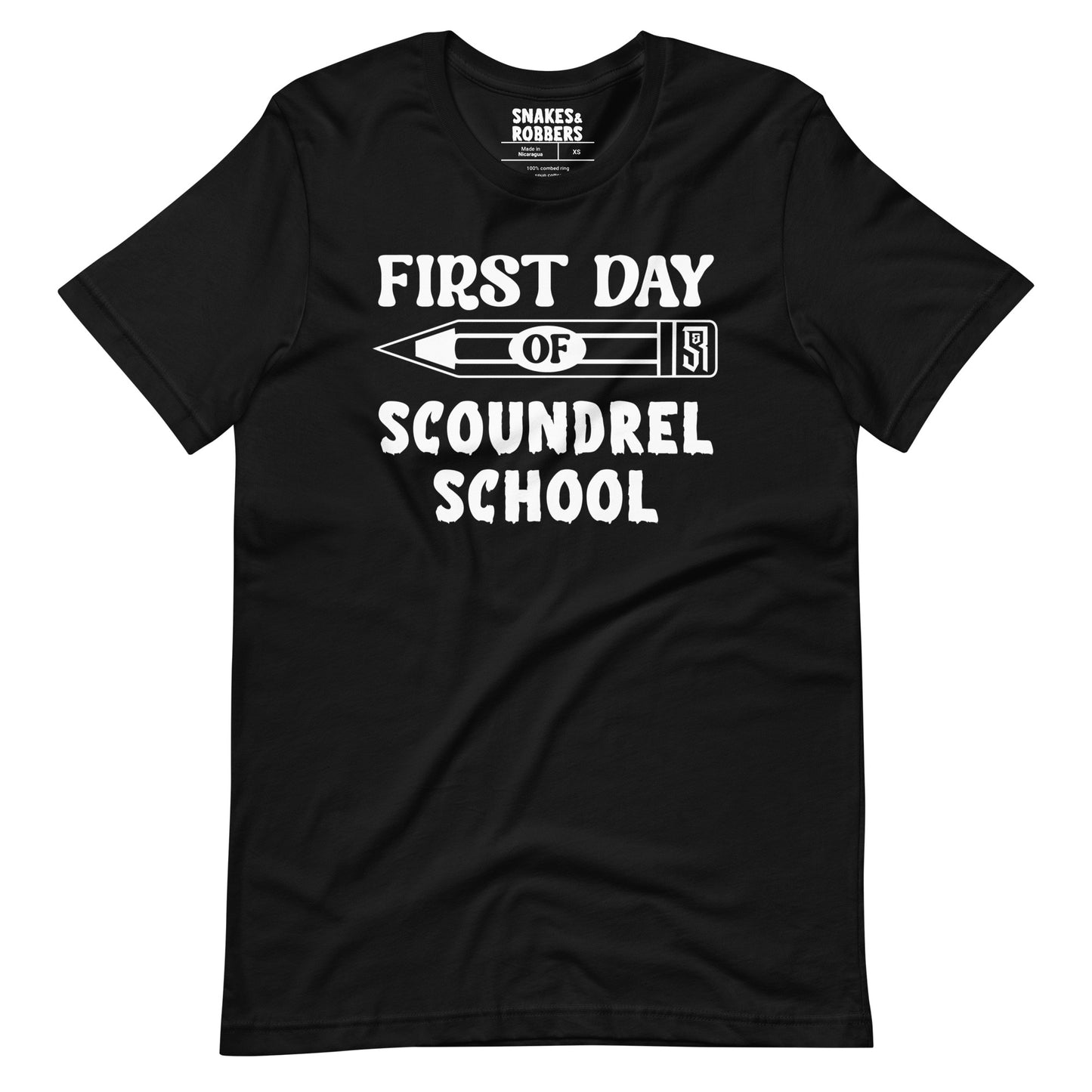 First Day of Scoundrel School Unisex Retail Fit T-Shirt