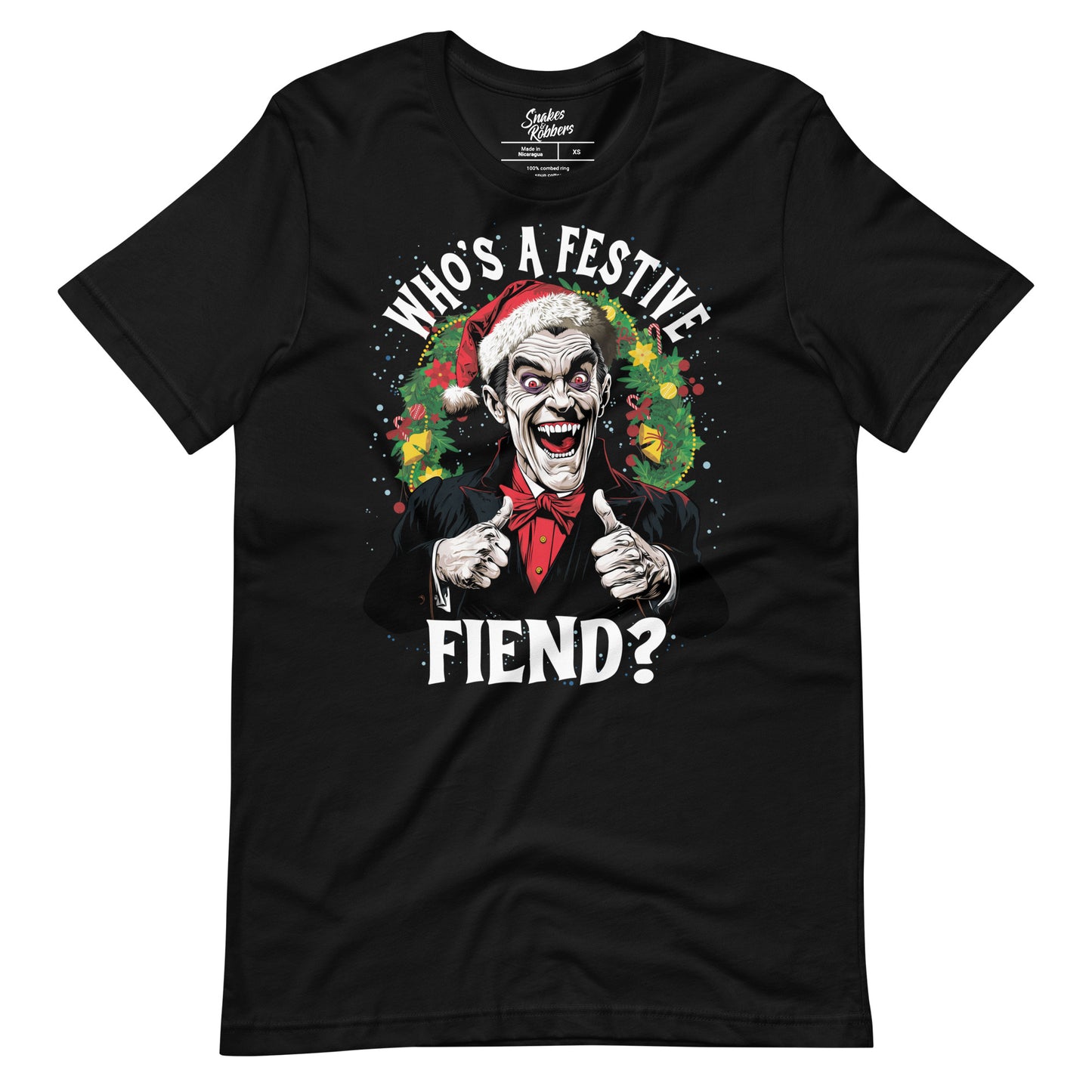 Who's a Festive Fiend? Unisex Retail Fit T-Shirt