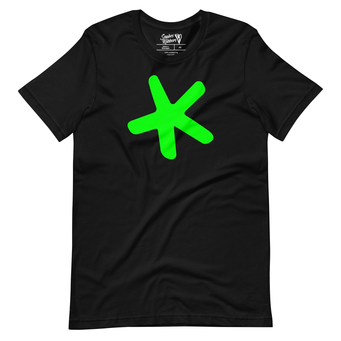 Sketch Book Design Green Star Unisex Retail Fit T-Shirts