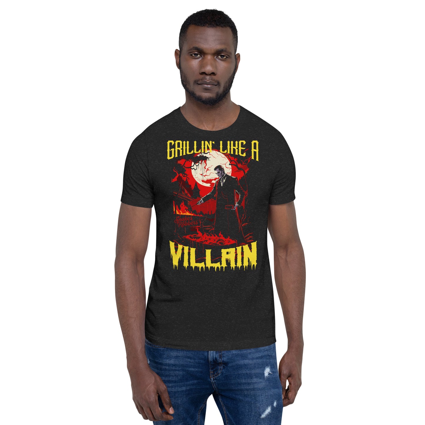 Grillin' like a Villain Dracula Unisex Retail Fit T-Shirt