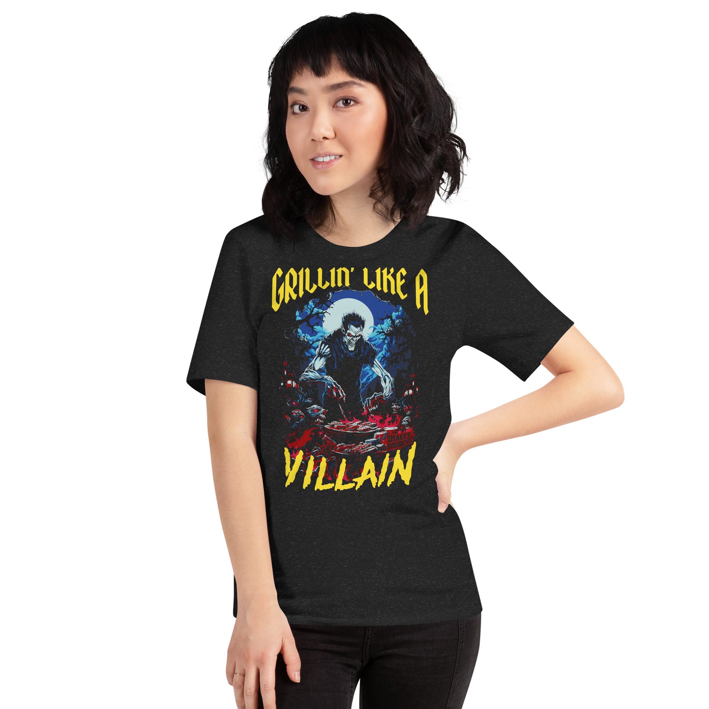 Grillin' like a Villain Ghoul Unisex Retail Fit T-Shirt