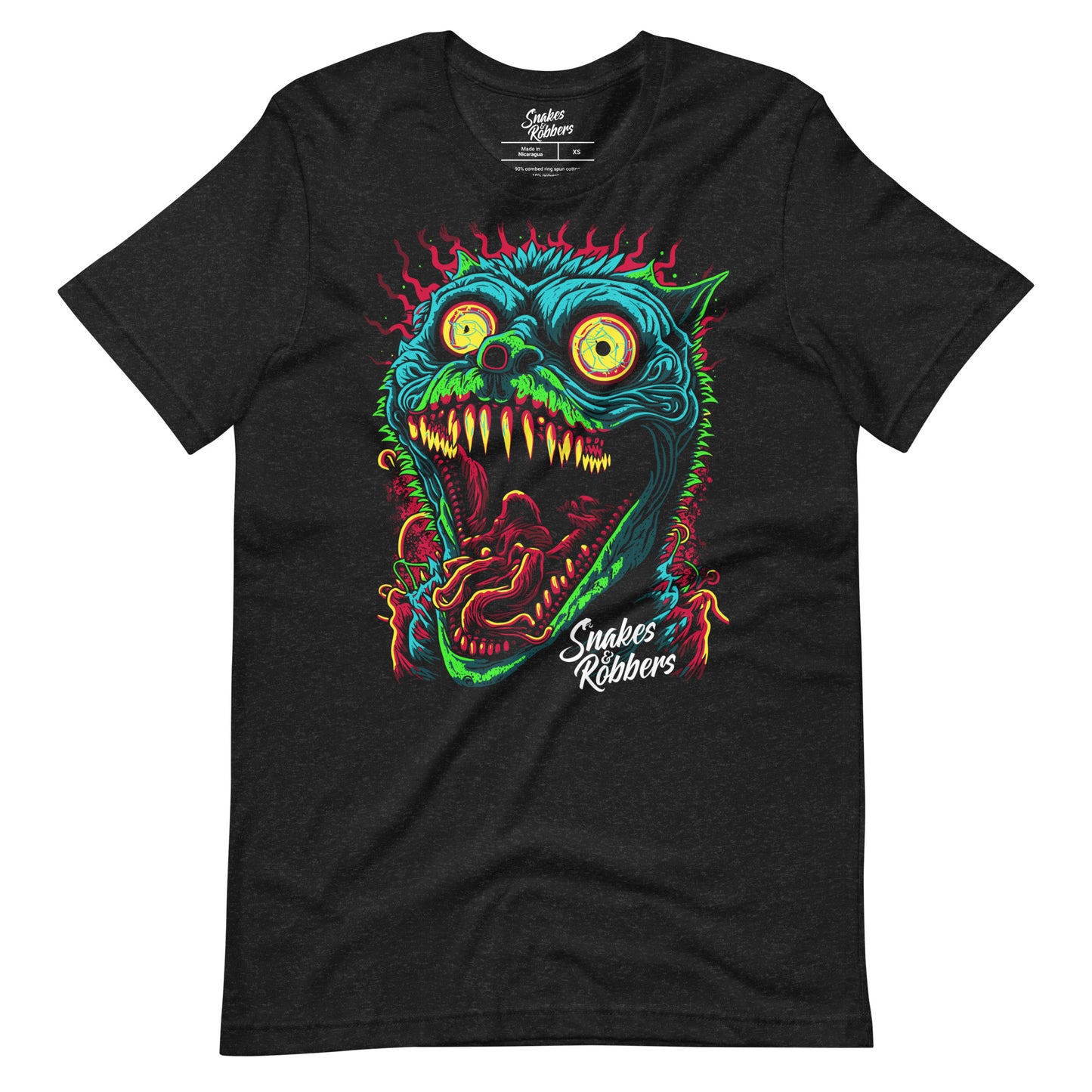 Psychedelic Monster Cat Unisex Retail Fit T-Shirt