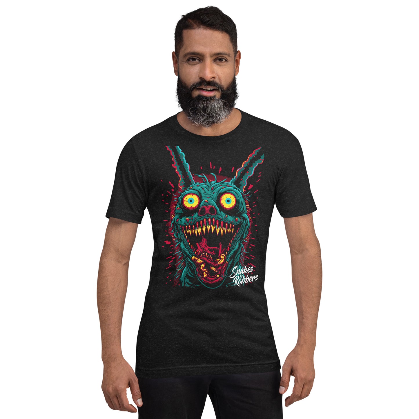 Psychedelic Monster Rabbit Unisex Retail Fit T-Shirt