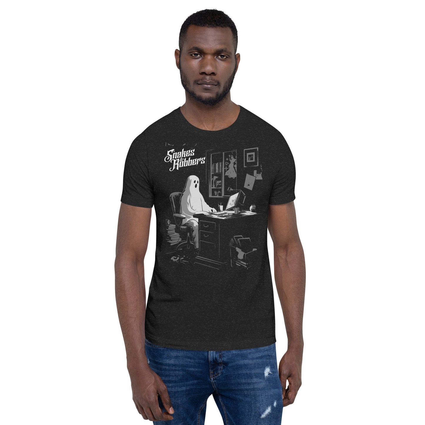 White Collar Ghost  Unisex Retail Fit T-Shirt