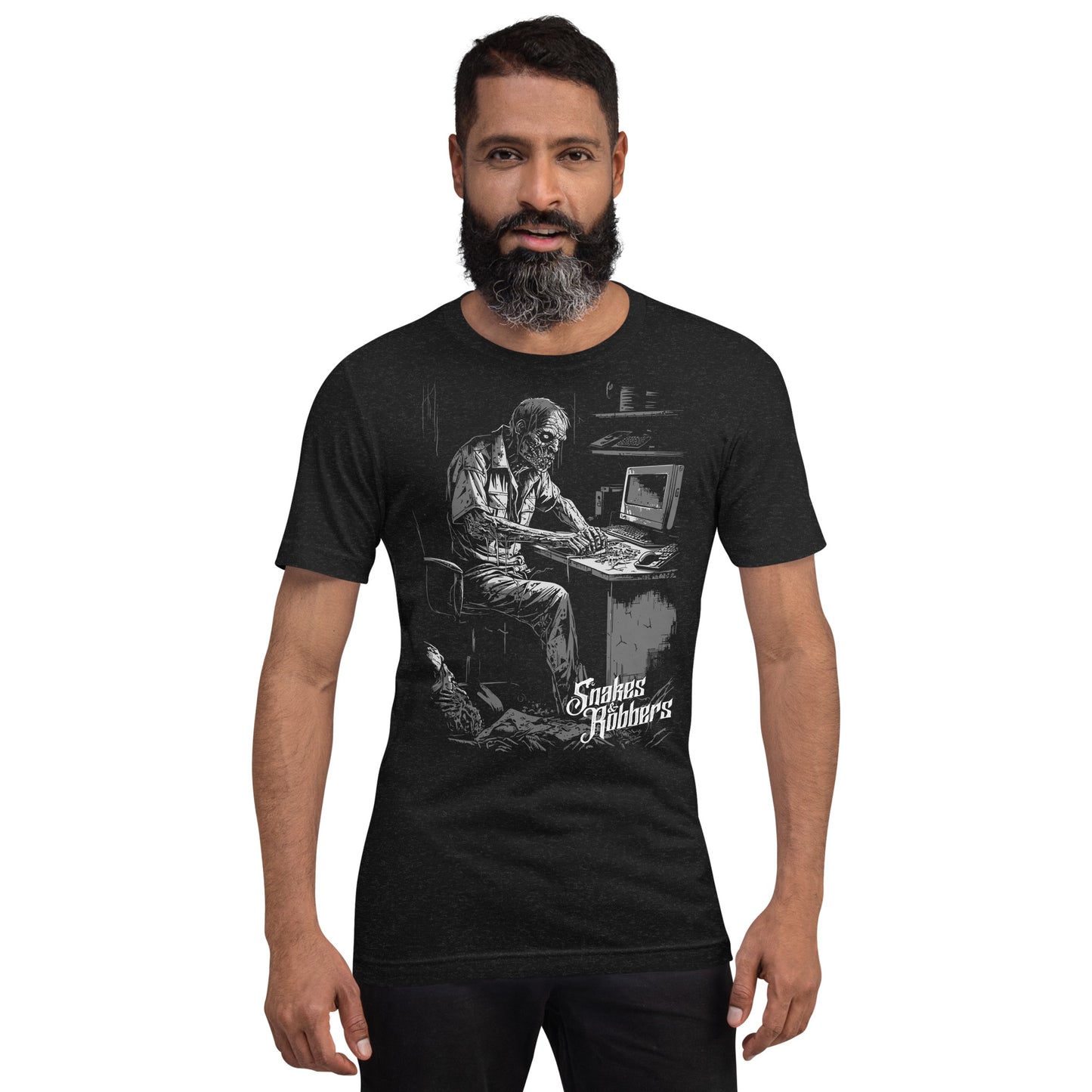 White Collar Zombie Unisex Retail Fit T-Shirt