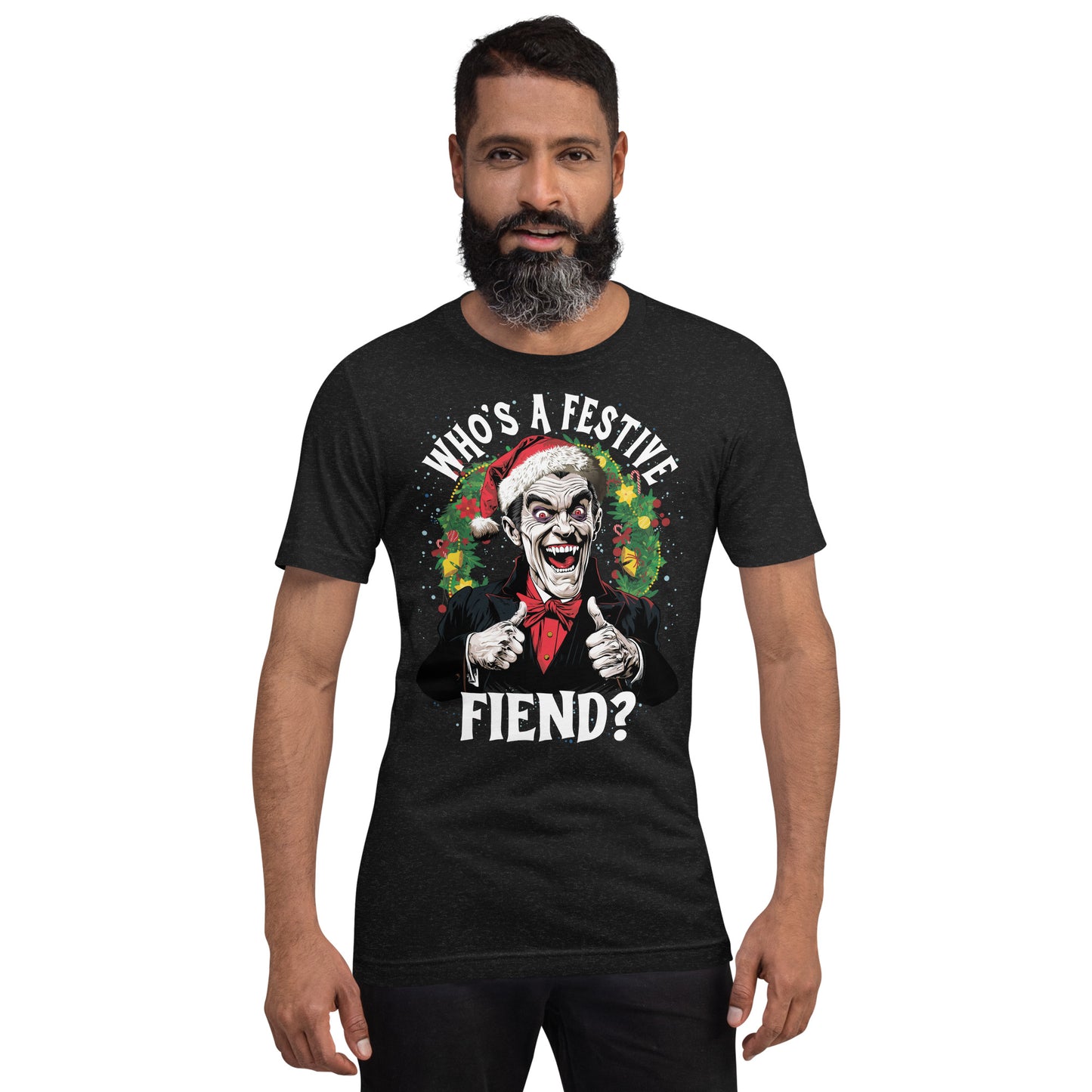 Who's a Festive Fiend? Unisex Retail Fit T-Shirt