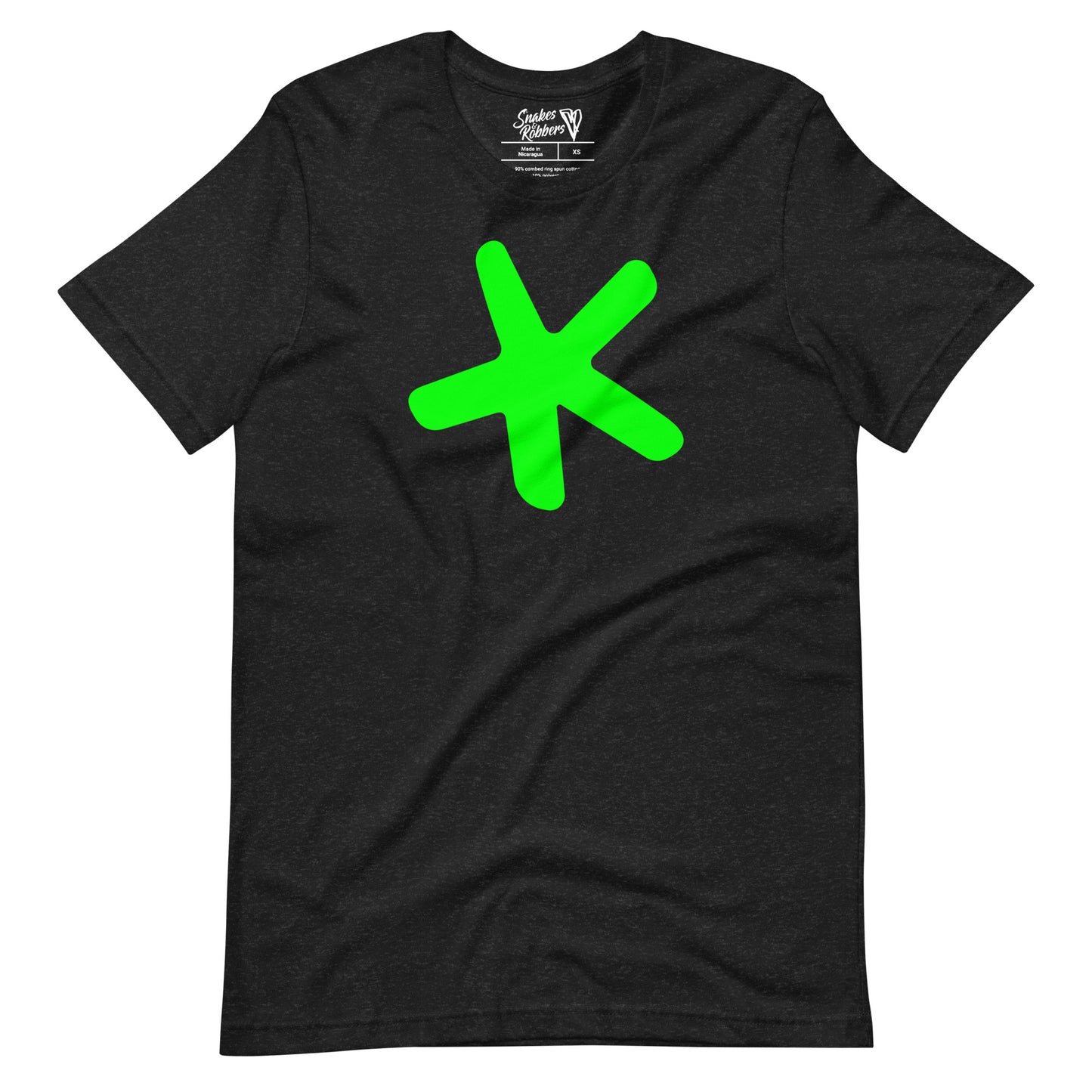 Sketch Book Design Green Star Unisex Retail Fit T-Shirts