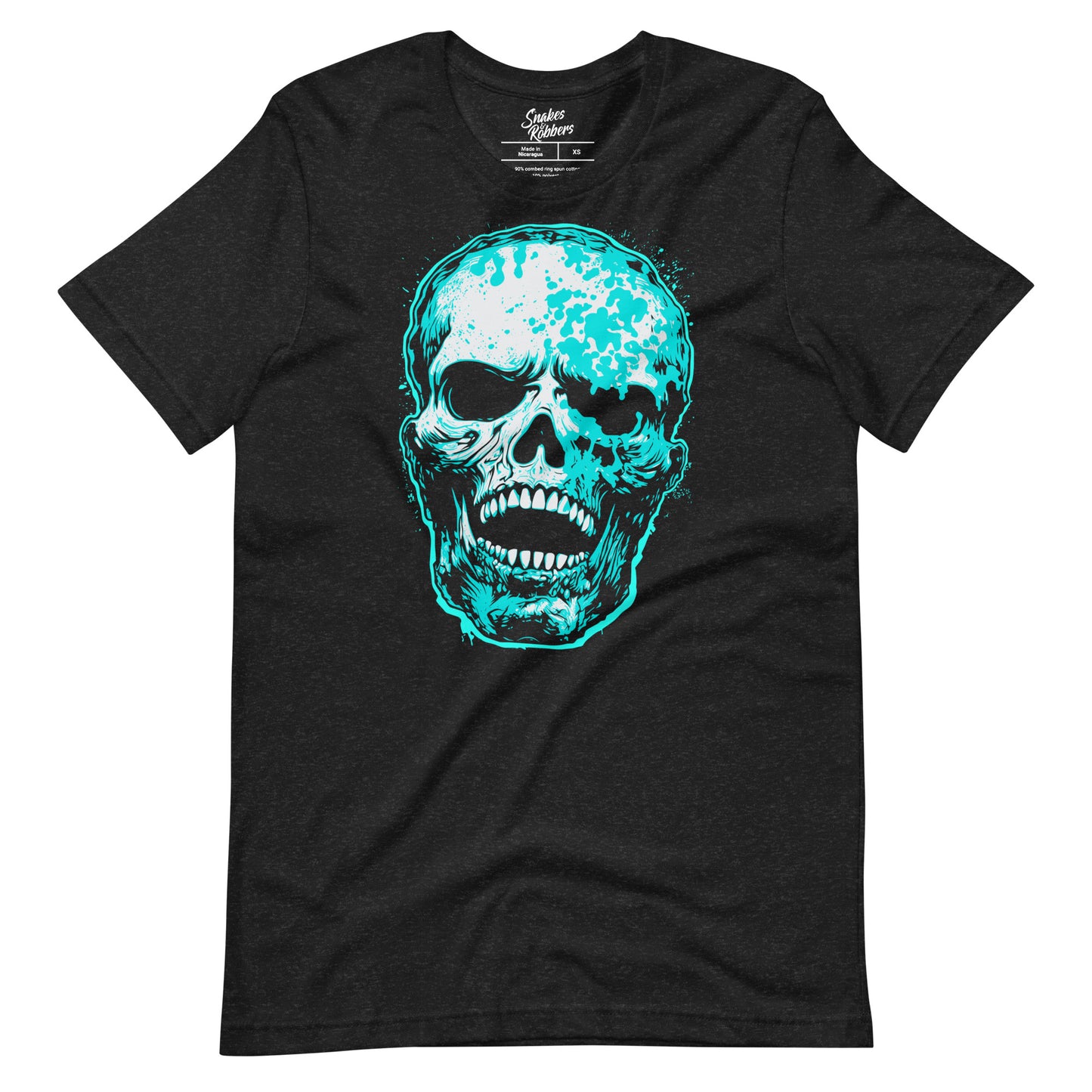 Black Heather Skull Unisex Retail Fit T-shirt