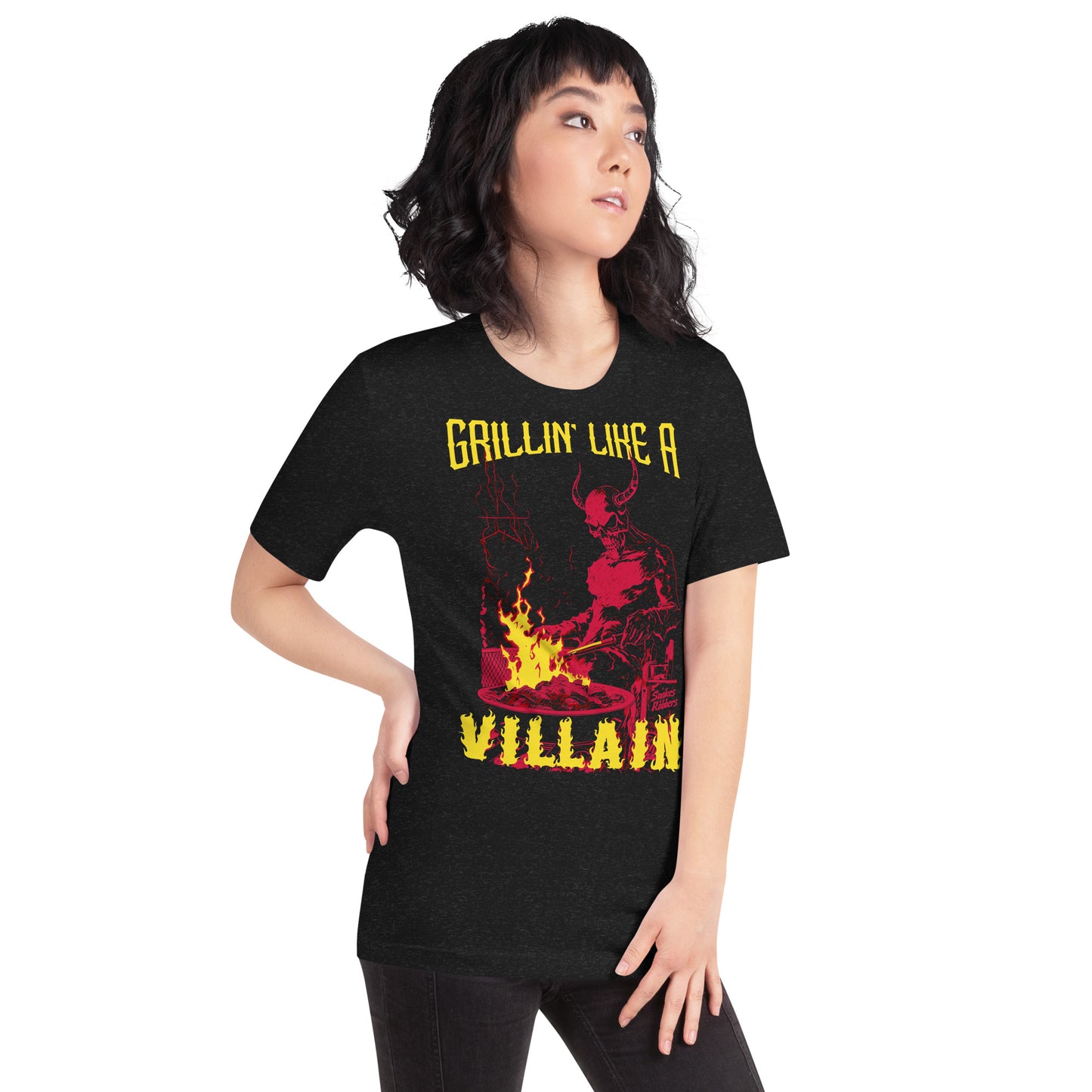 Grillin' like a Villain Devil Unisex Retail Fit T-Shirt