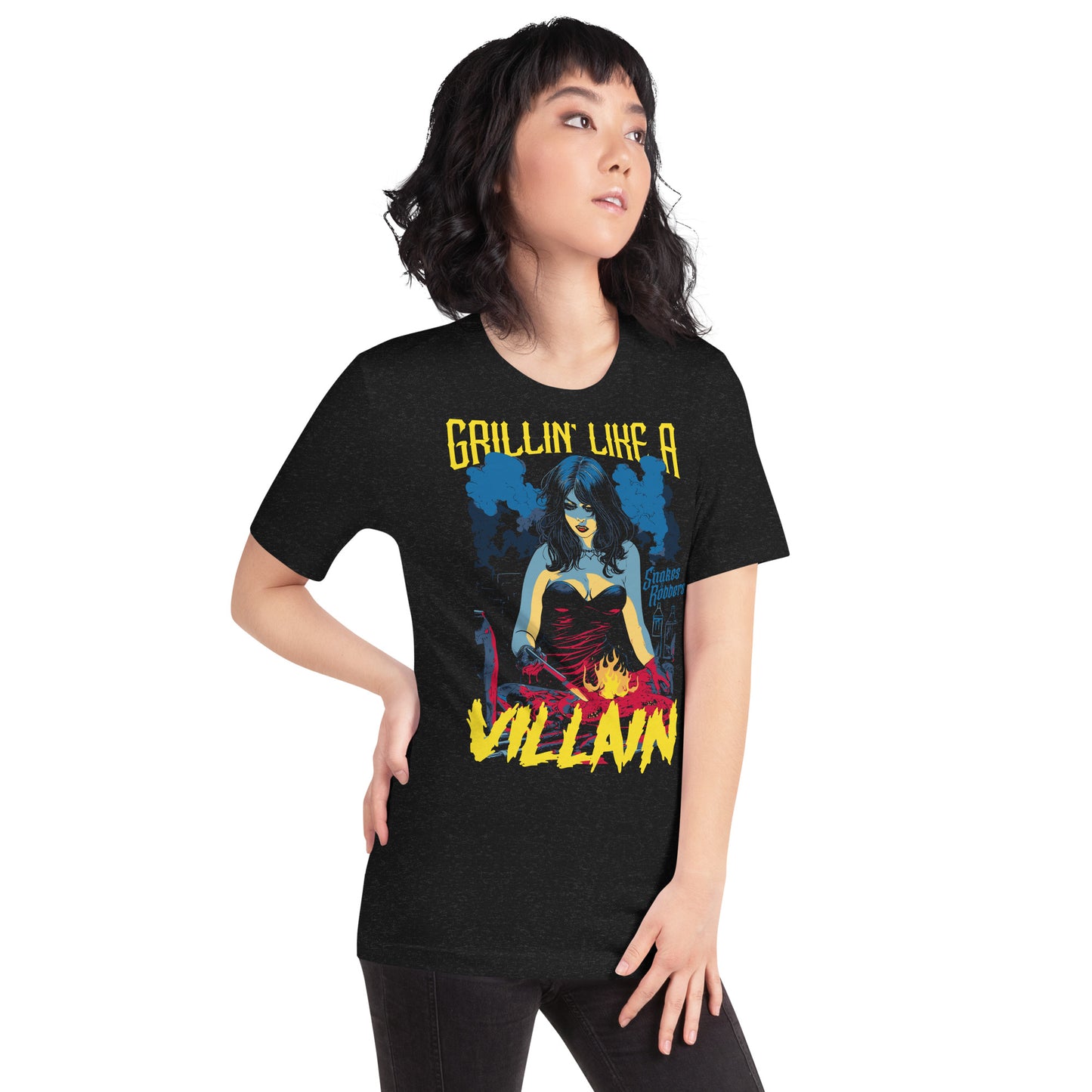 Grillin' like a Villain Vampiress Unisex Retail Fit T-Shirt