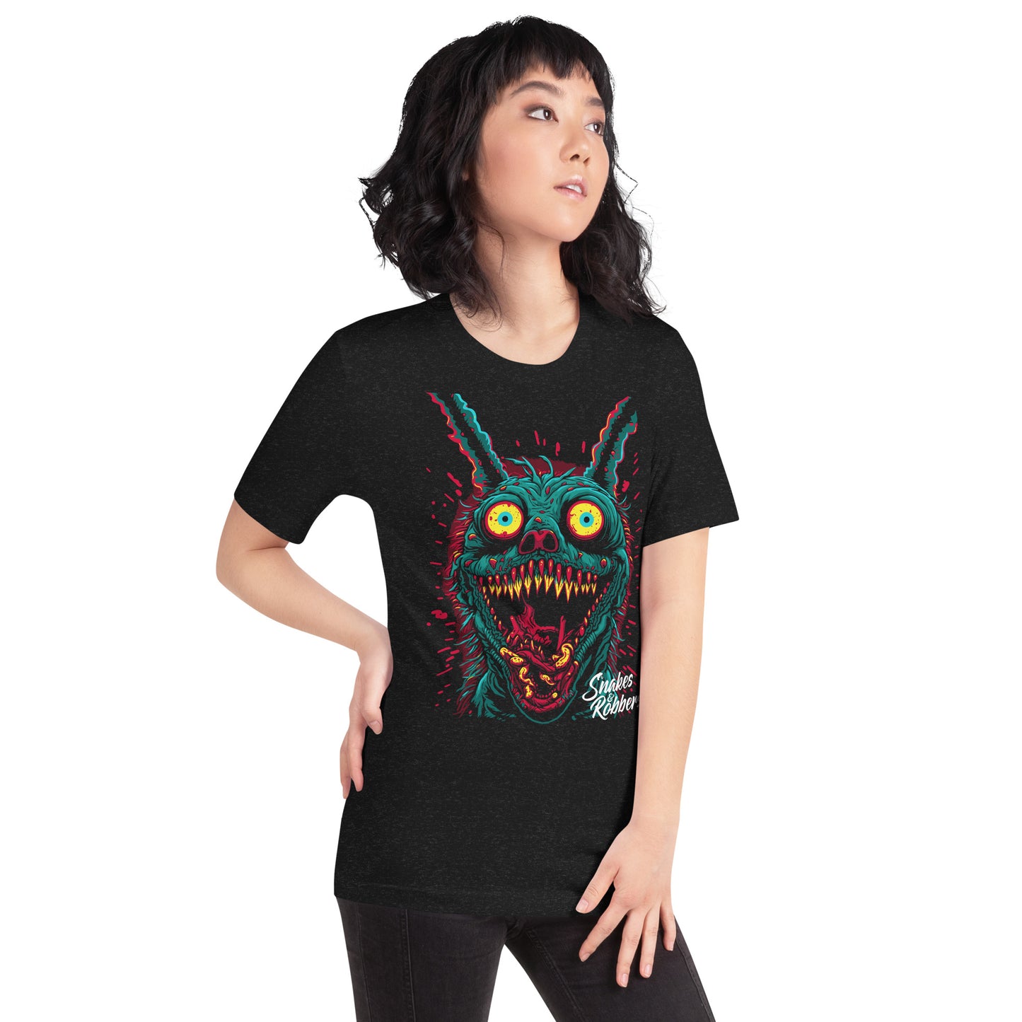 Psychedelic Monster Rabbit Unisex Retail Fit T-Shirt