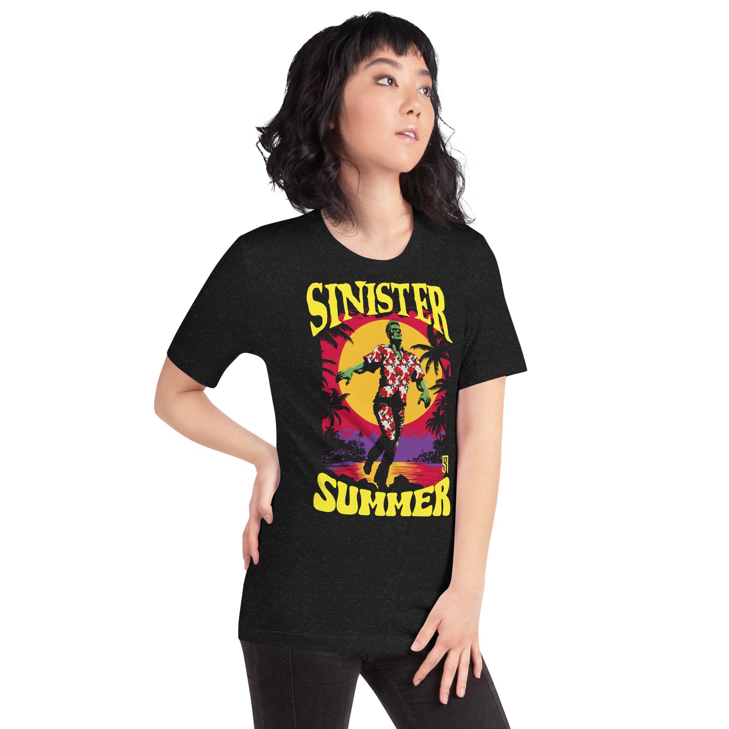 Sinister Summer Frankenstein Unisex Retail Fit T-Shirt