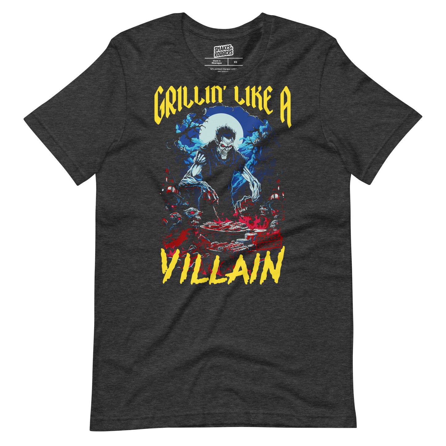 Grillin' like a Villain Ghoul Unisex Retail Fit T-Shirt