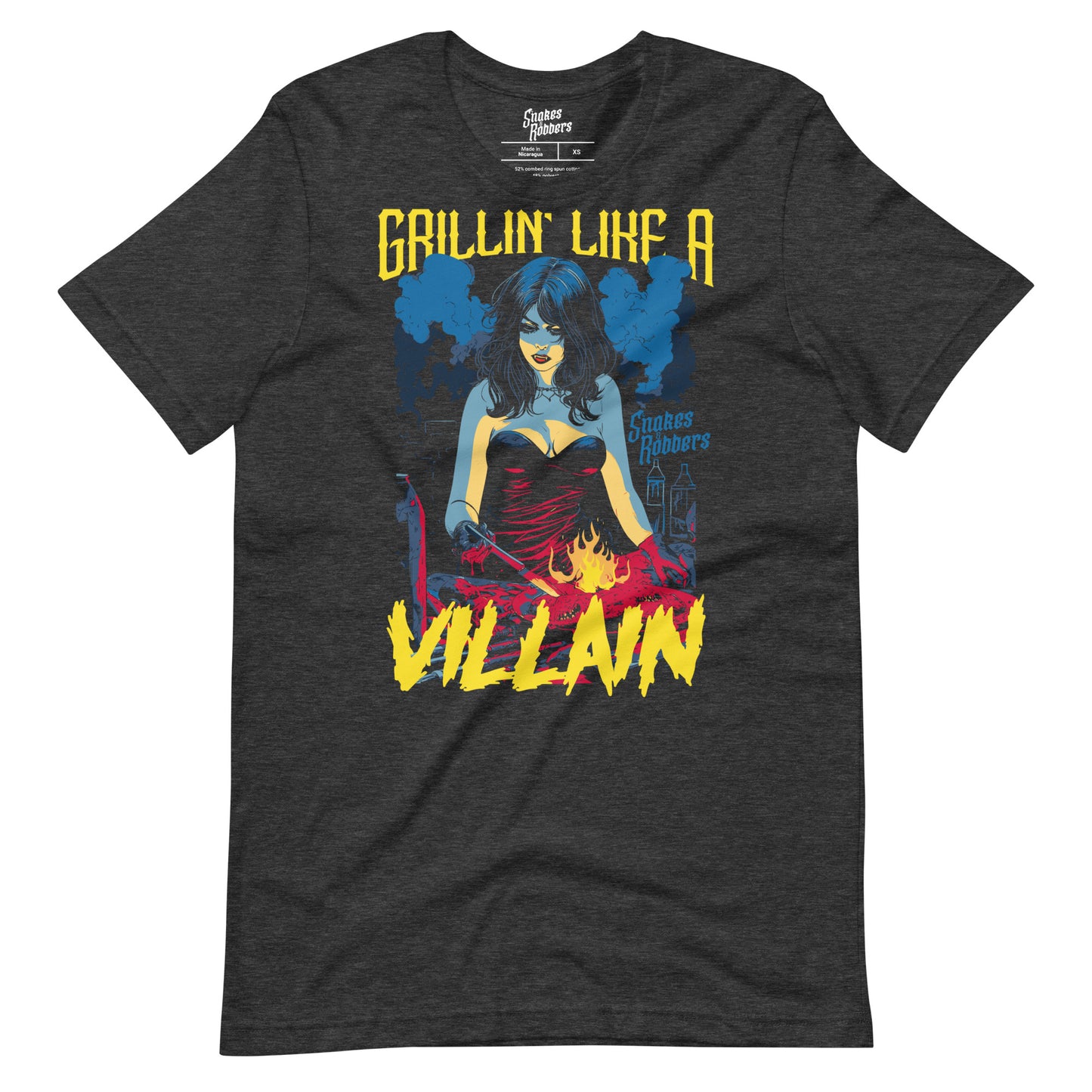 Grillin' like a Villain Vampiress Unisex Retail Fit T-Shirt