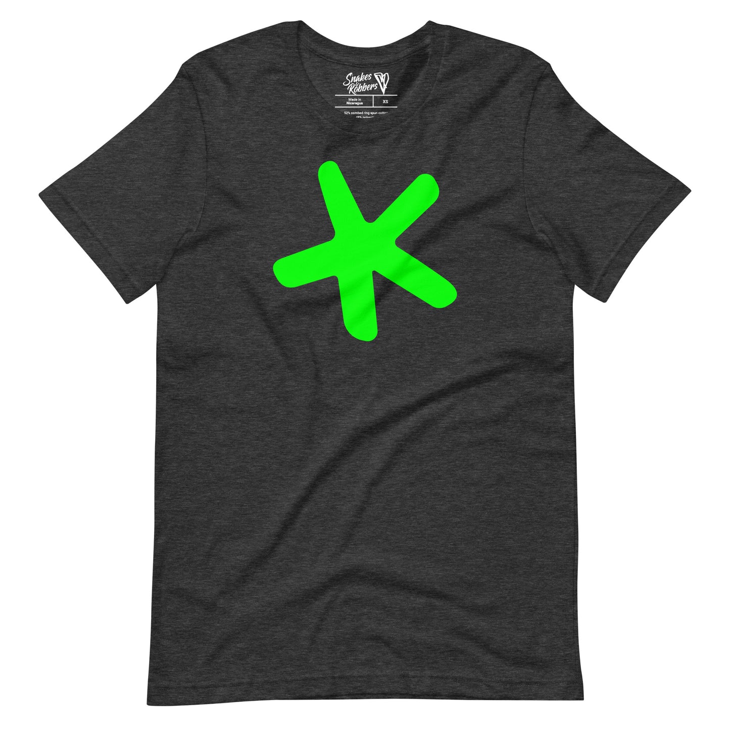 Sketch Book Design Green Star Unisex Retail Fit T-Shirts