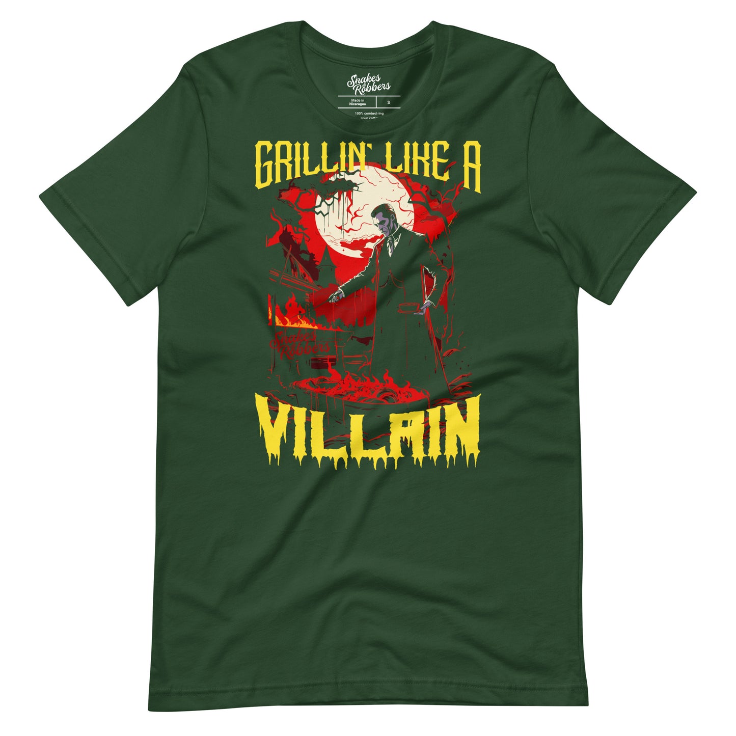 Grillin' like a Villain Dracula Unisex Retail Fit T-Shirt