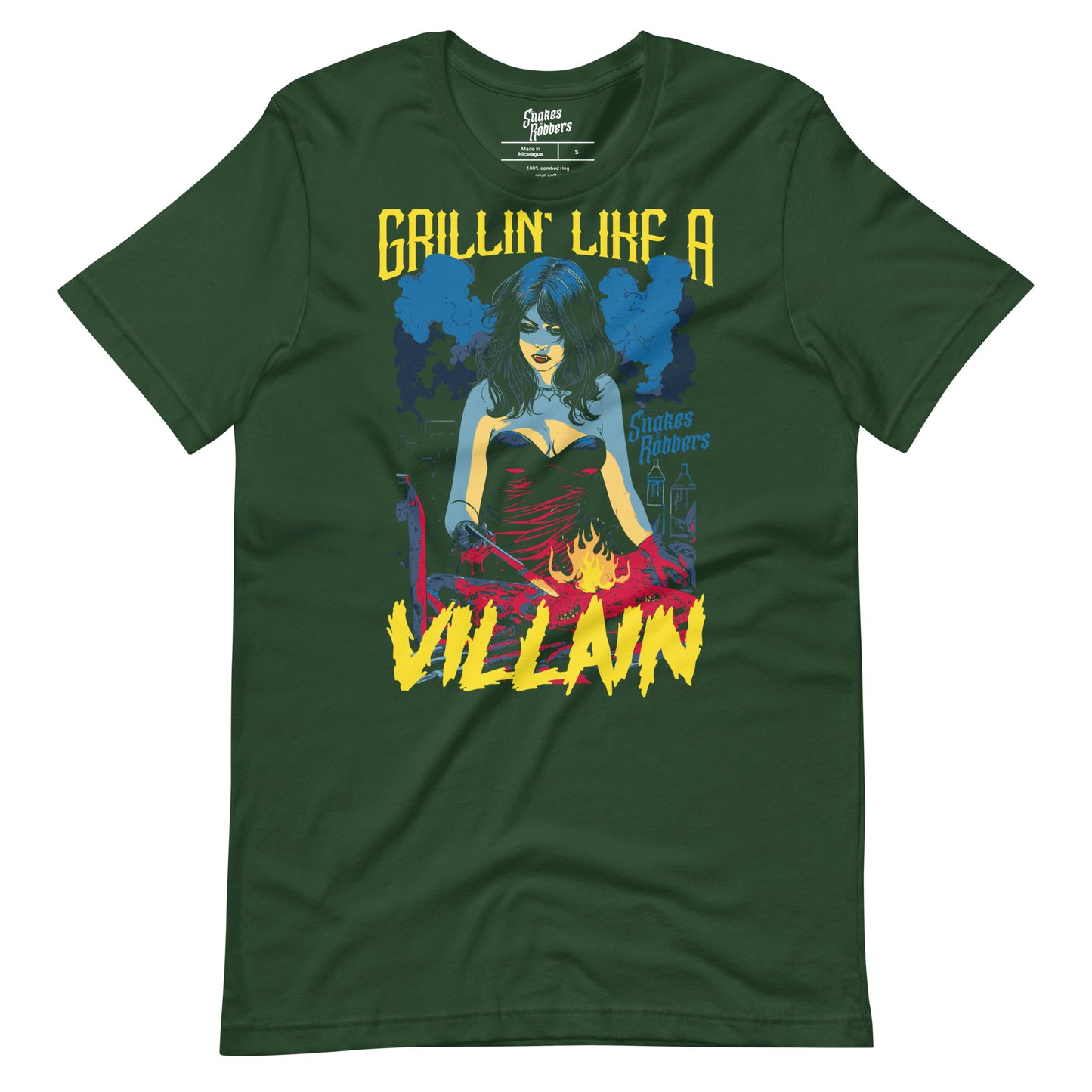 Grillin' like a Villain Vampiress Unisex Retail Fit T-Shirt