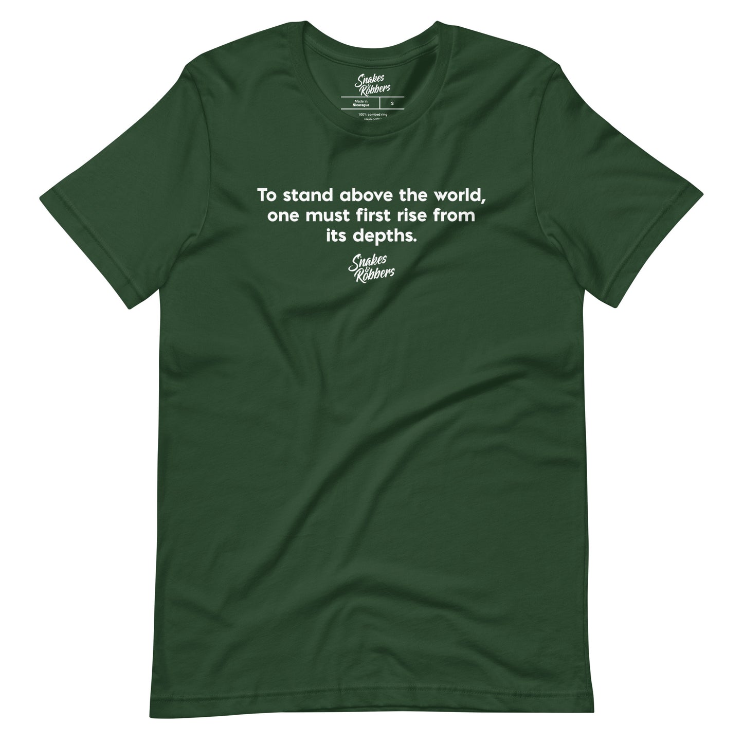 Stand above the World Unisex Retail Fit T-Shirt