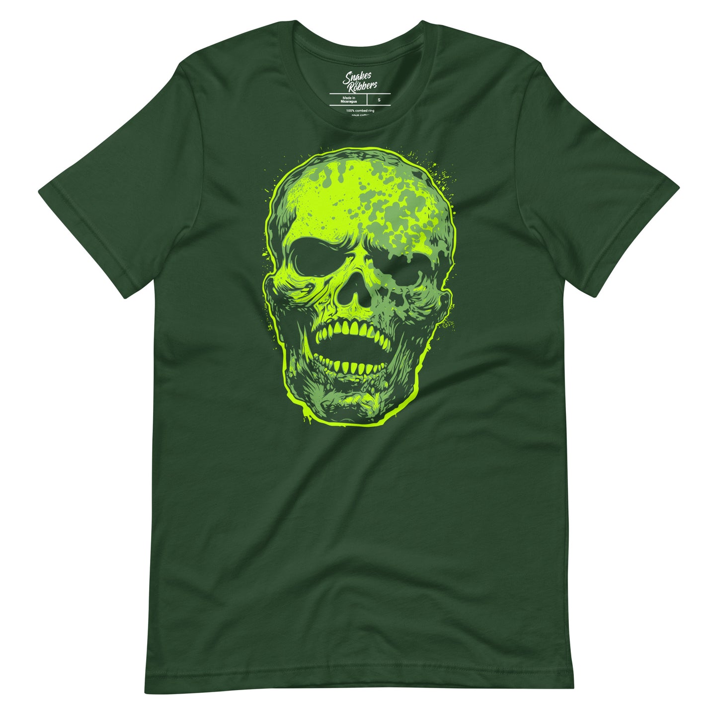 Forest Green Skull Unisex Retail Fit T-shirt