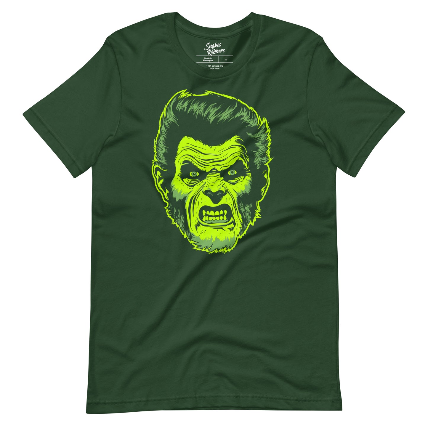 Forest Green Wolfman Unisex Retail Fit T-shirt