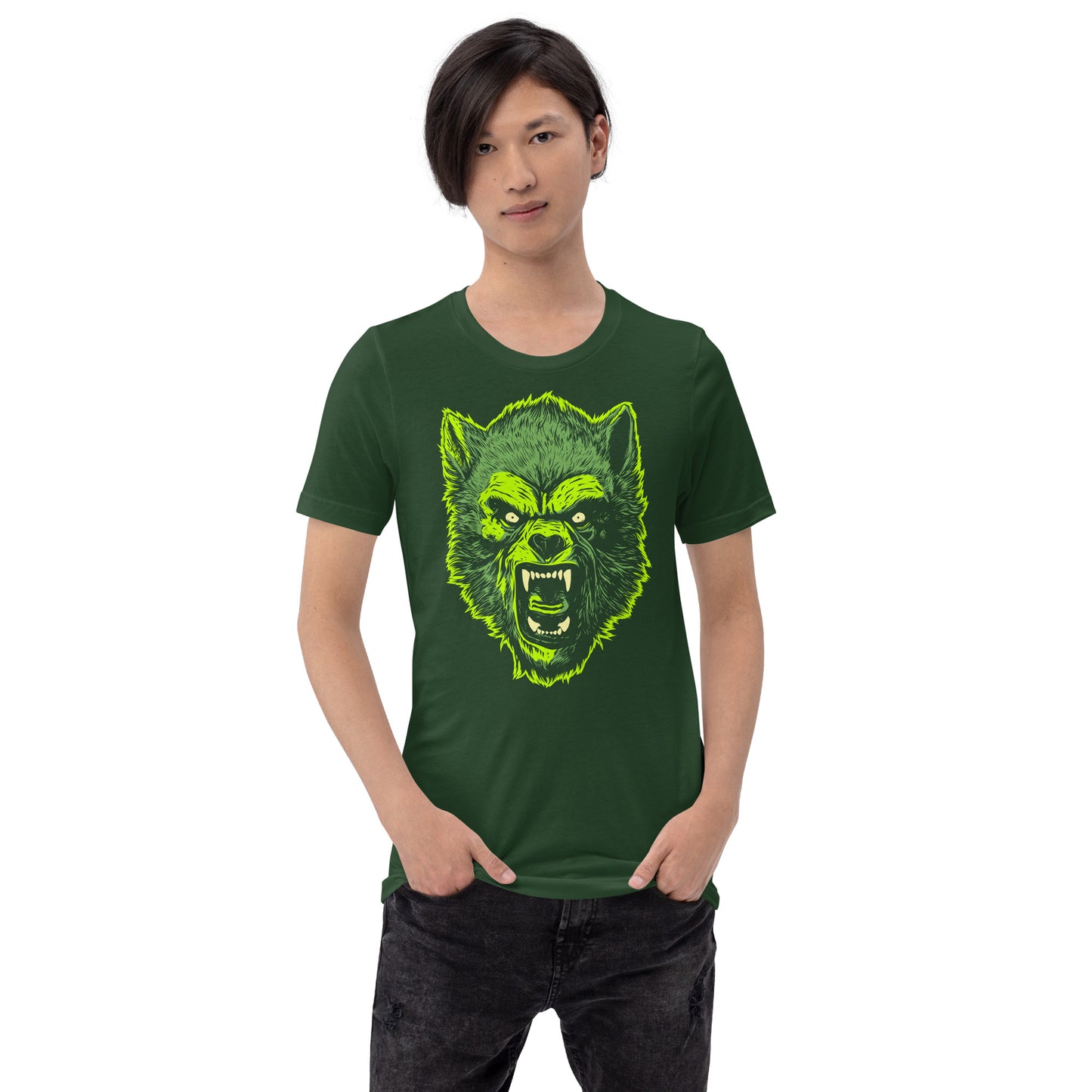 Forest Green Werewolf Unisex Retail Fit T-shirt