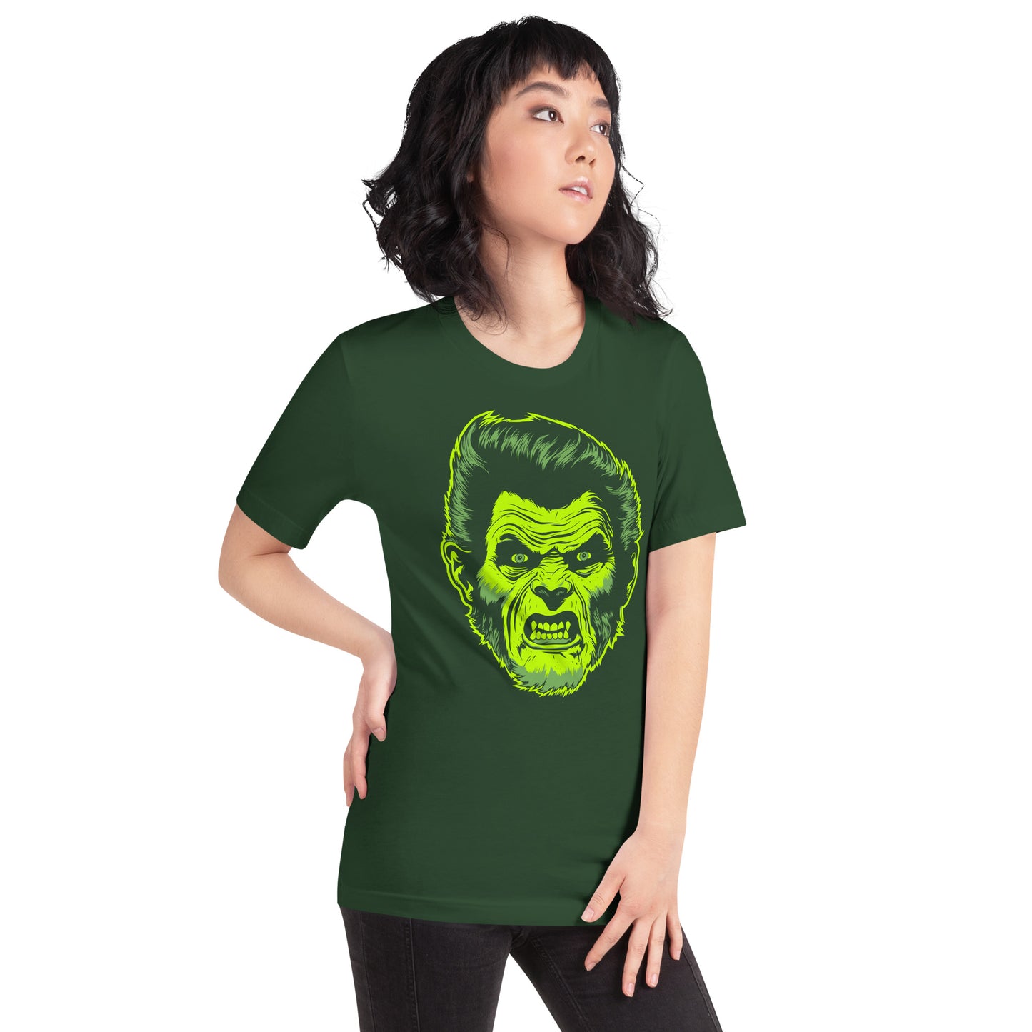 Forest Green Wolfman Unisex Retail Fit T-shirt