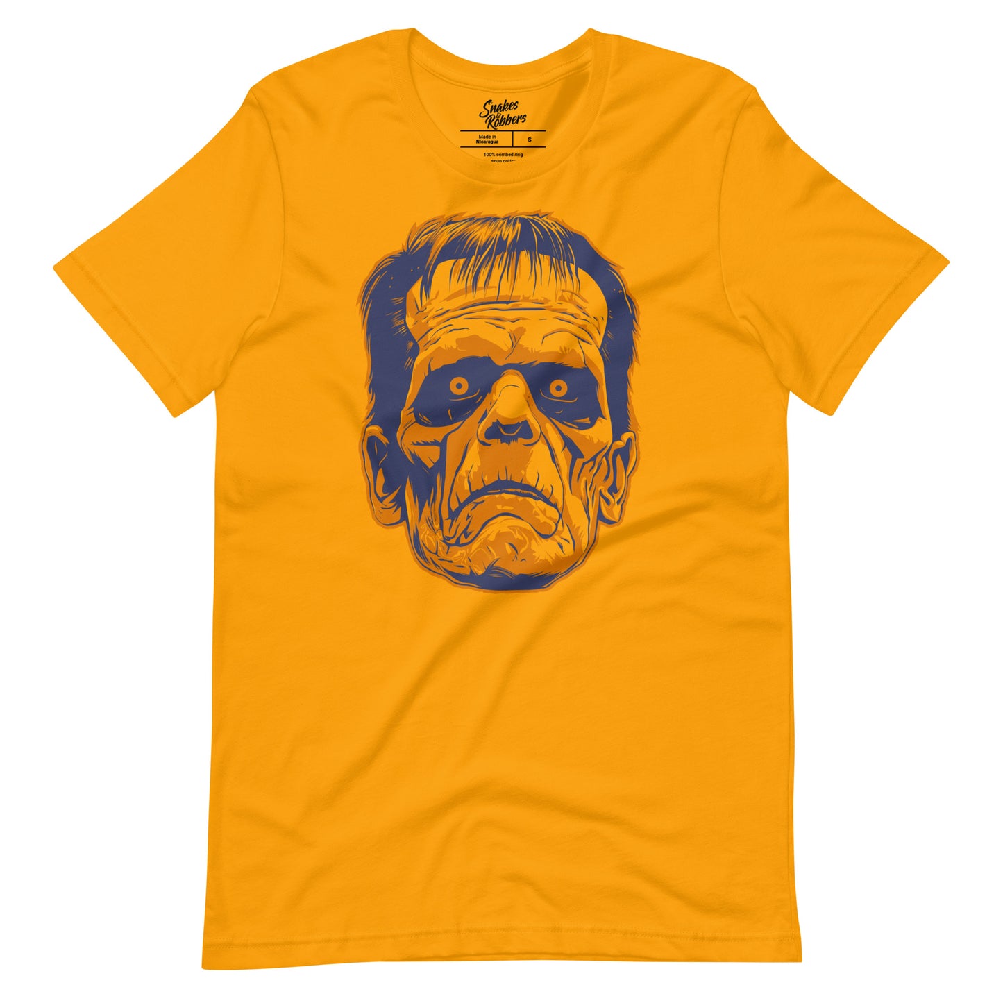 Gold Frankenstein's Monster Unisex Retail Fit T-shirt