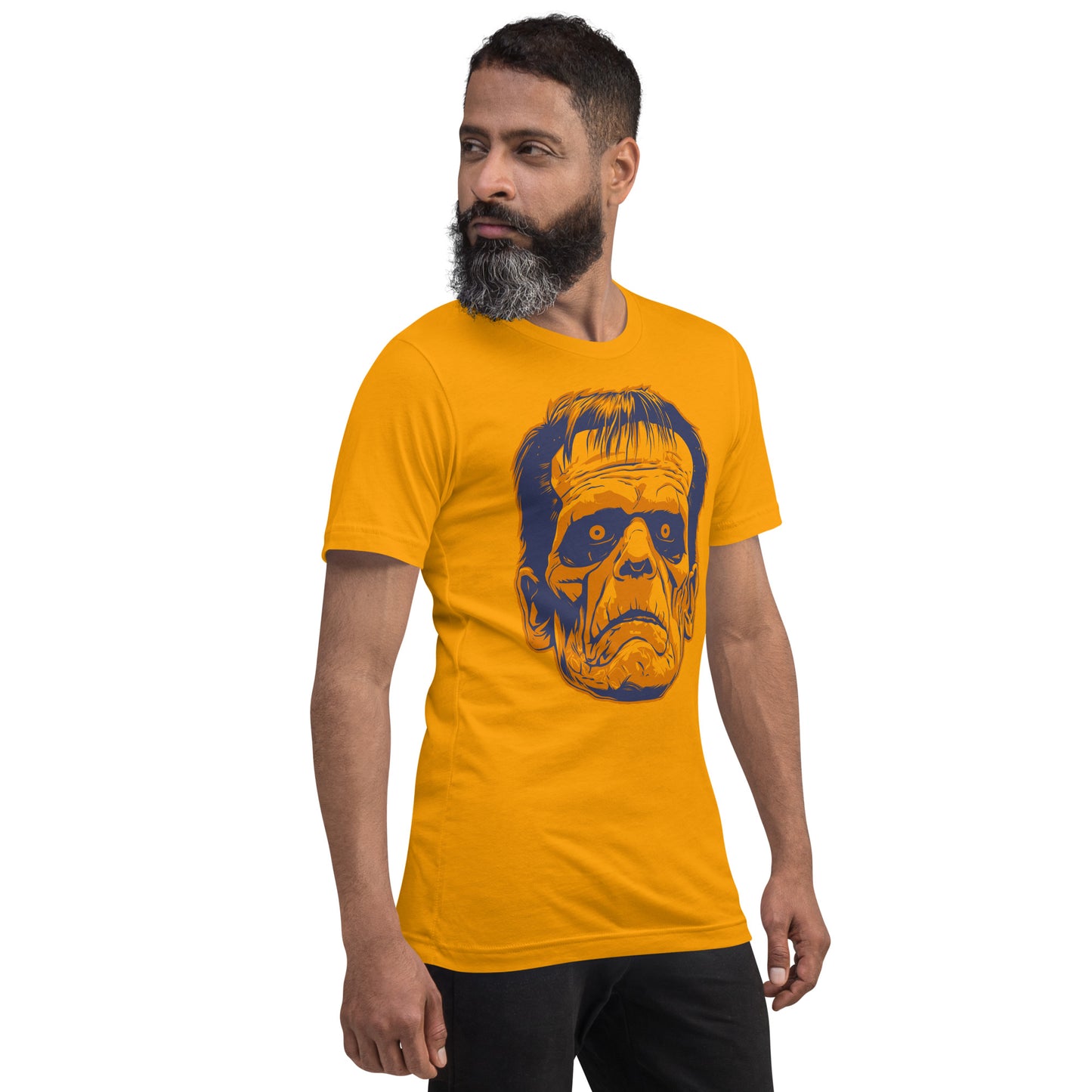 Gold Frankenstein's Monster Unisex Retail Fit T-shirt