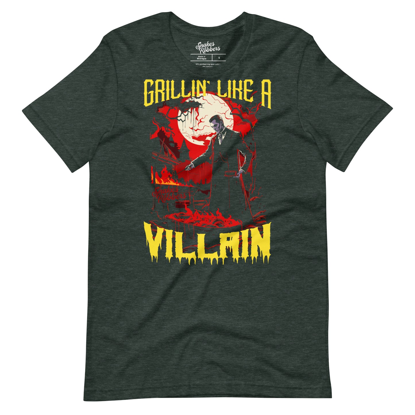 Grillin' like a Villain Dracula Unisex Retail Fit T-Shirt