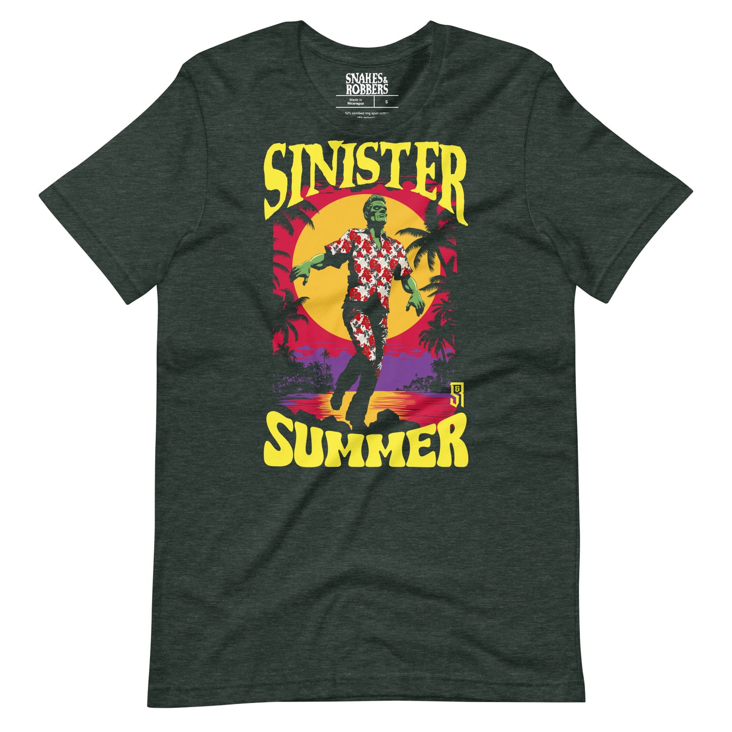 Sinister Summer Frankenstein Unisex Retail Fit T-Shirt