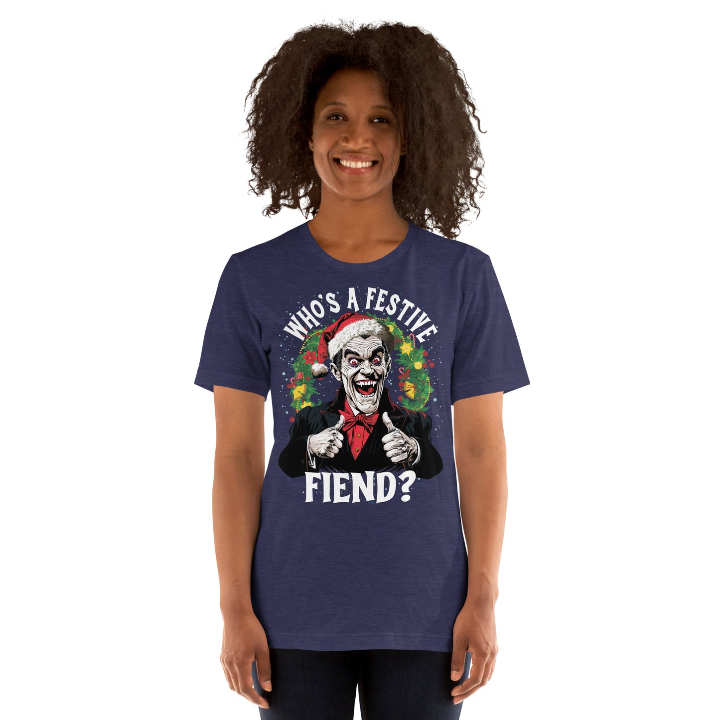 Who's a Festive Fiend? Unisex Retail Fit T-Shirt