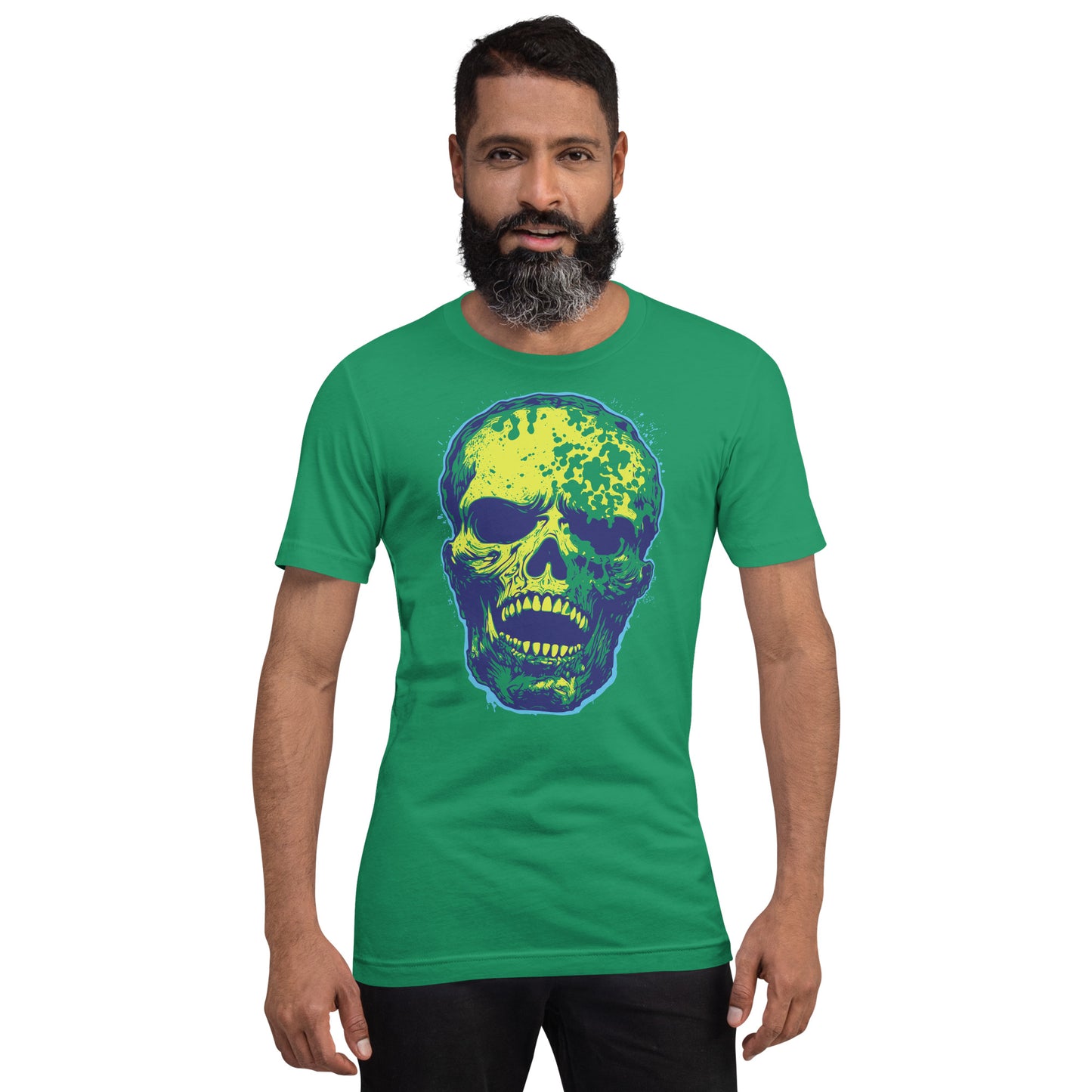 Kelly Green Skull Unisex Retail Fit T-shirt