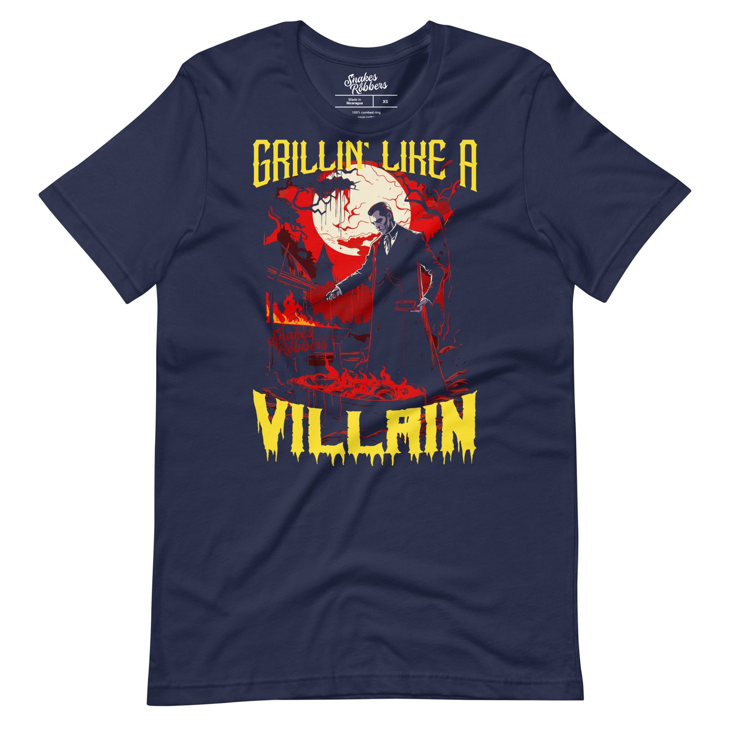 Grillin' like a Villain Dracula Unisex Retail Fit T-Shirt