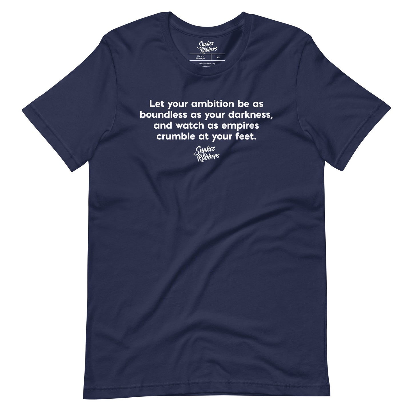 Let your ambition be as boundless as your darkness Unisex Retail Fit T-Shirt